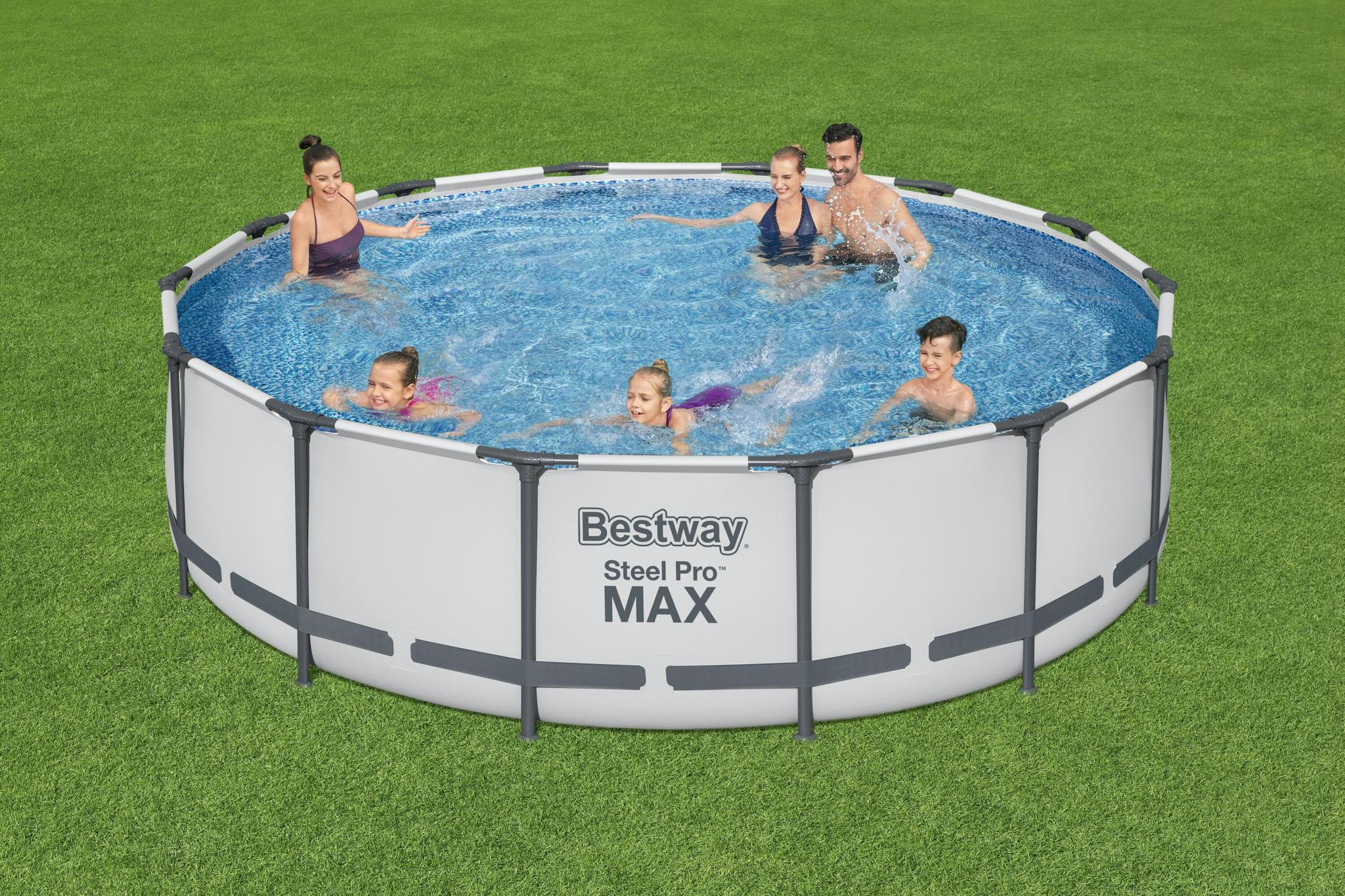 Piscines hors sol Piscine hors sol ronde sans accessoire steel Pro max 427x427x107cm Bestway 2