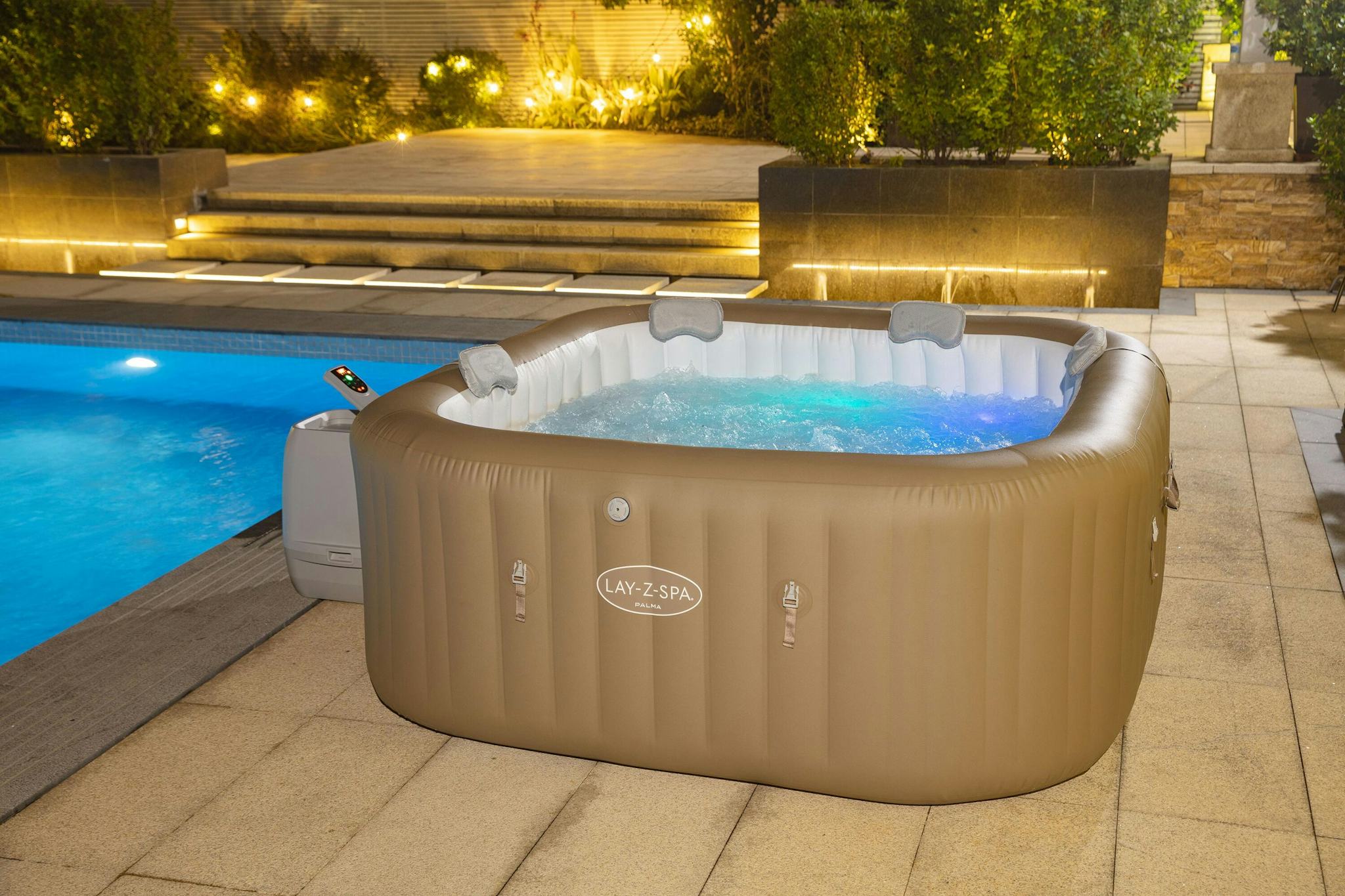 Spas Gonflables Spa gonflable carré Lay-Z-Spa® Palma Hydrojet Pro™ 5 - 7 places Bestway 15