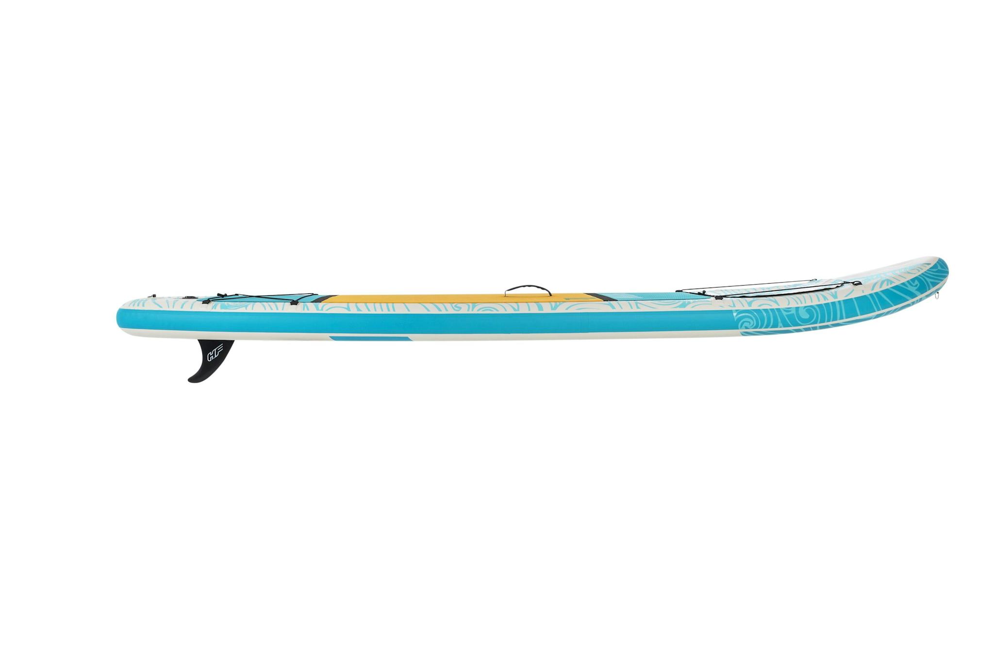 Sports d'eau Paddle gonflable Panorama Hydro-force™, 340 x 89 x 15 cm, 150 kg max, fenêtre transparente, poignées de transport, pompe, leash, sac de transport et pagaie Bestway 3