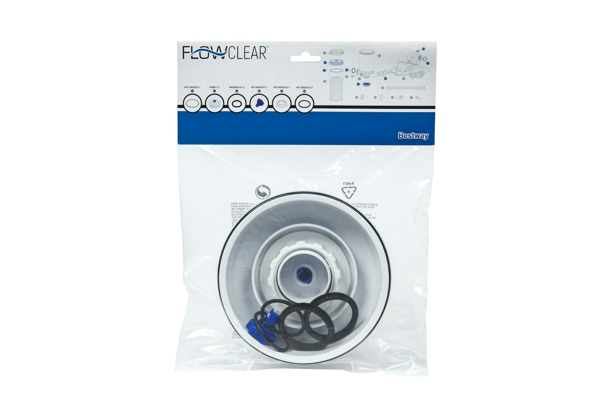Pièces Détachées Kit couvercle et joints pour pompe de filtration Flowclear™ 9 463 l/h Bestway® Bestway 2