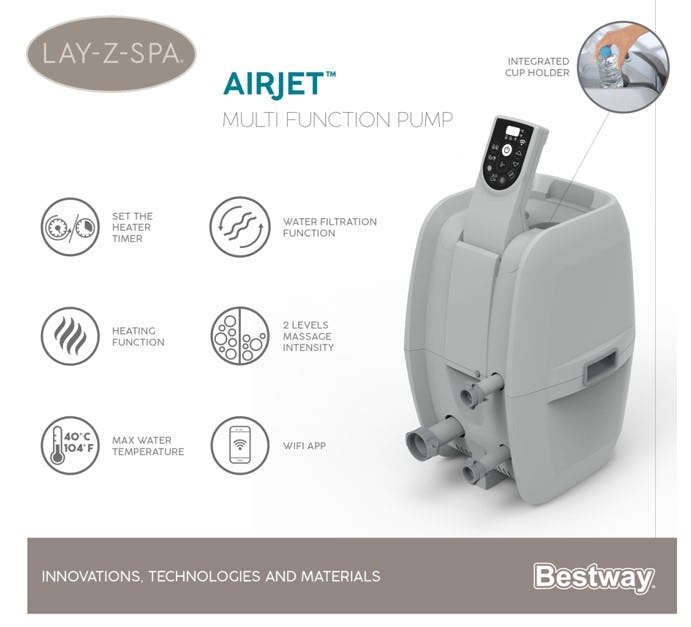 Pièces Détachées Pompe de filtration avec wifi pour spa Lay Z Spa ™ Airjet Bestway 4