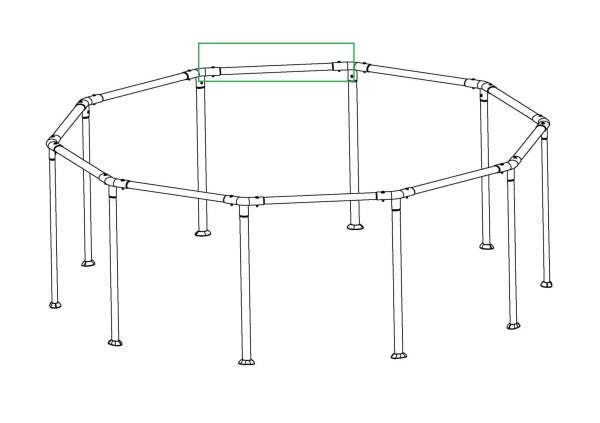 Pièces Détachées Top rail pour piscines Steel Pro MAX™ Bestway® 305 / 366 cm, Rondes Bestway 5