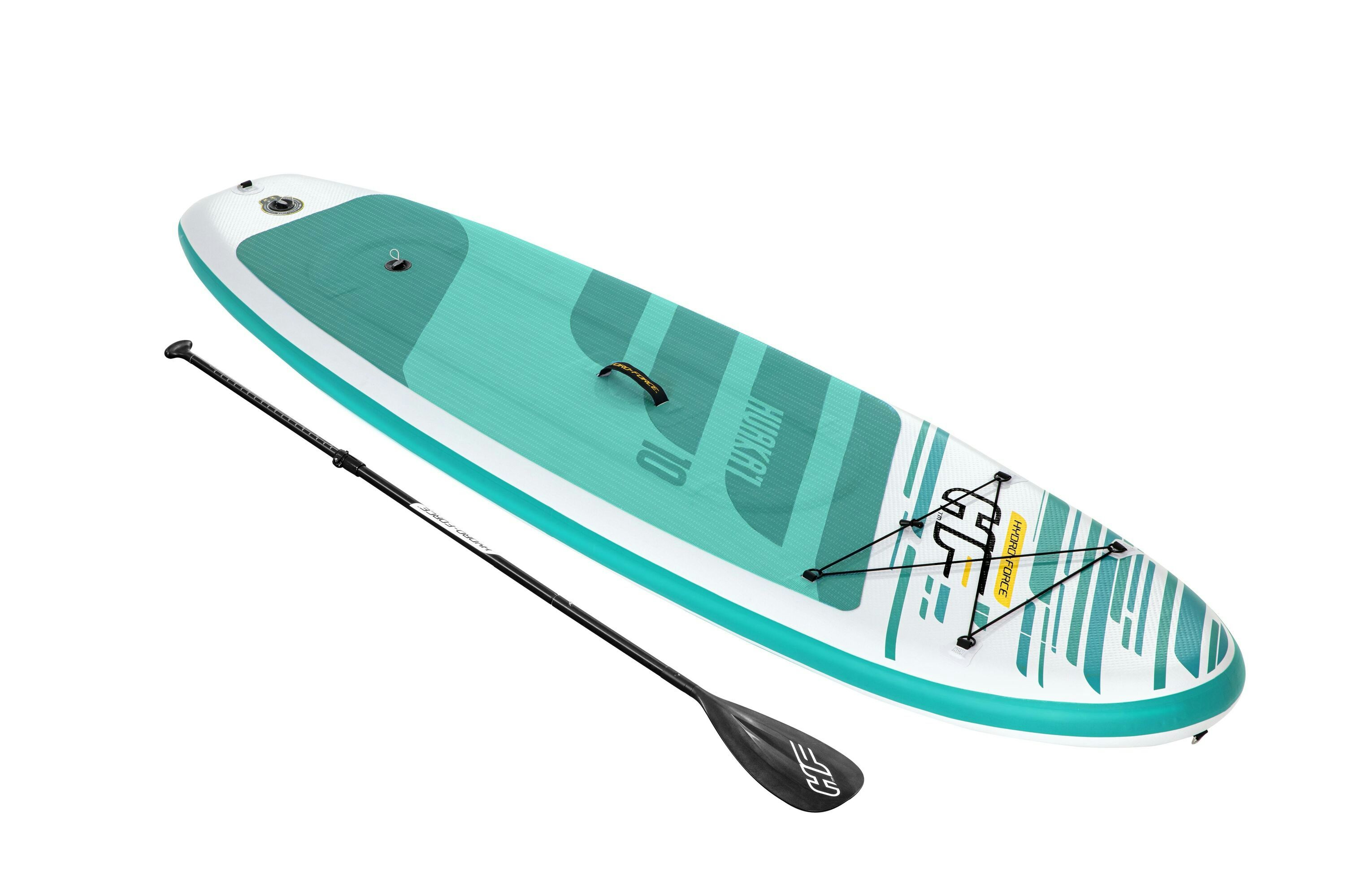 Sports d'eau Paddle SUP gonflable Huaka'i Tech Set Hydro-Force™ 305 x 84 x 12 cm, pompe, sac à dos, leash, pagaie Bestway 1
