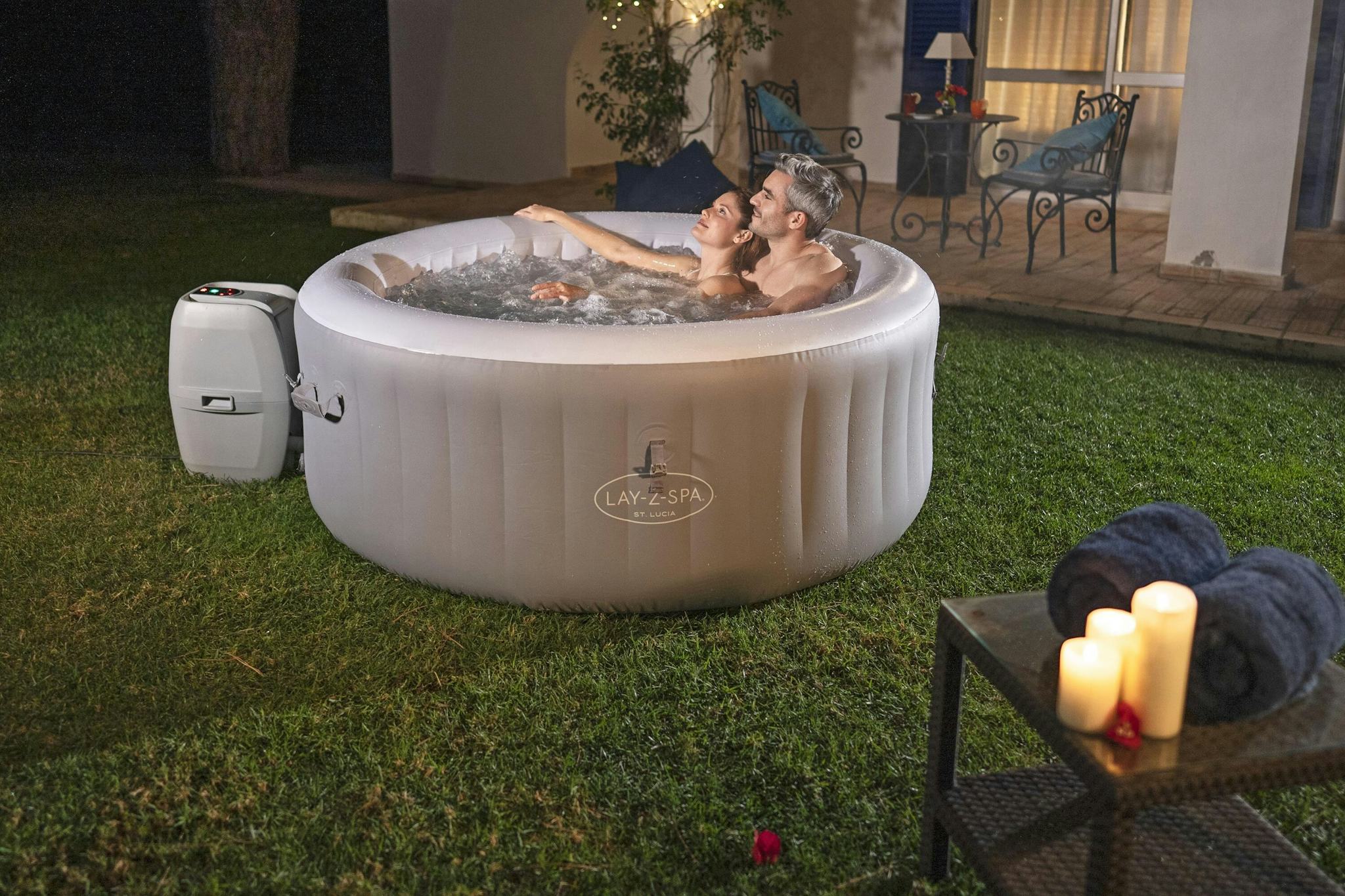 Spas Gonflables Spa gonflable rond St. Lucia AirJet™ Lay-Z-Spa®  2-3 personnes Bestway 5