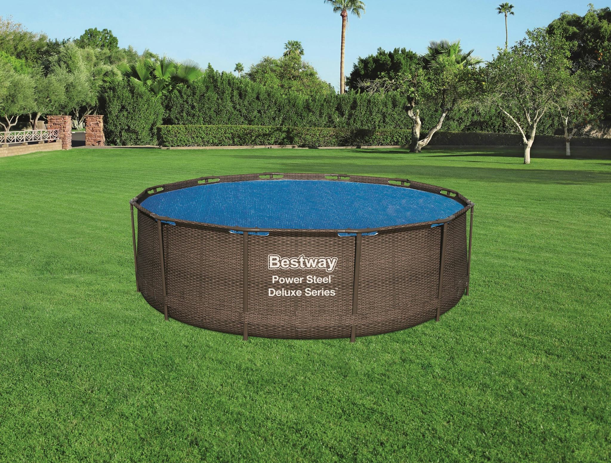Accessoires piscine et spa Bâche solaire diamètre 356 cm piscine hors sol ronde diamètre 366 cm ou 396 cm Bestway 7