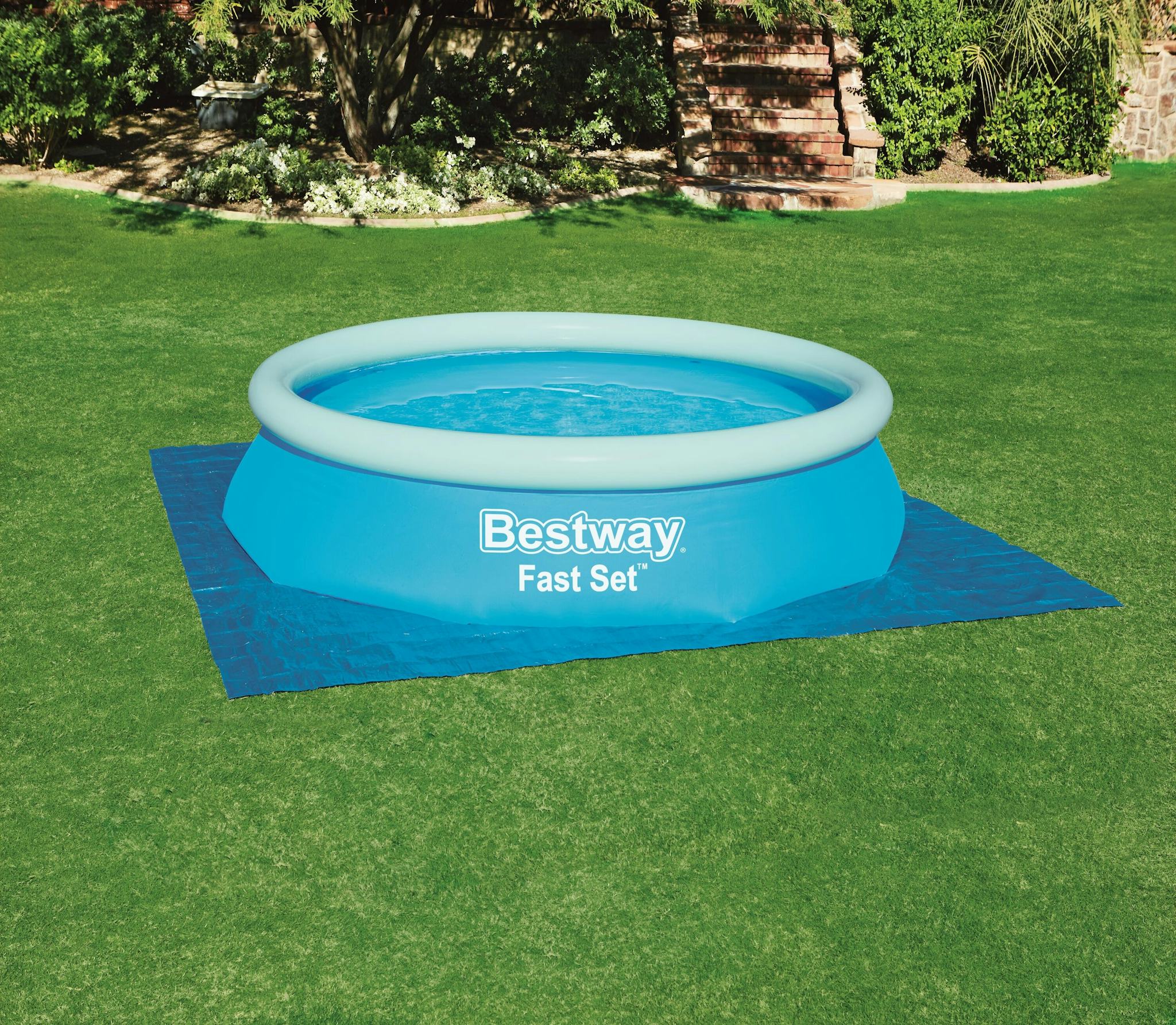 Accessoires piscines Tapis de sol carré 335 x 335 cm pour piscine hors sol Fast Set™, Steel Pro™, Steel Pro Max™ 305 cm et Hydrium™ 300 cm   Bestway 3