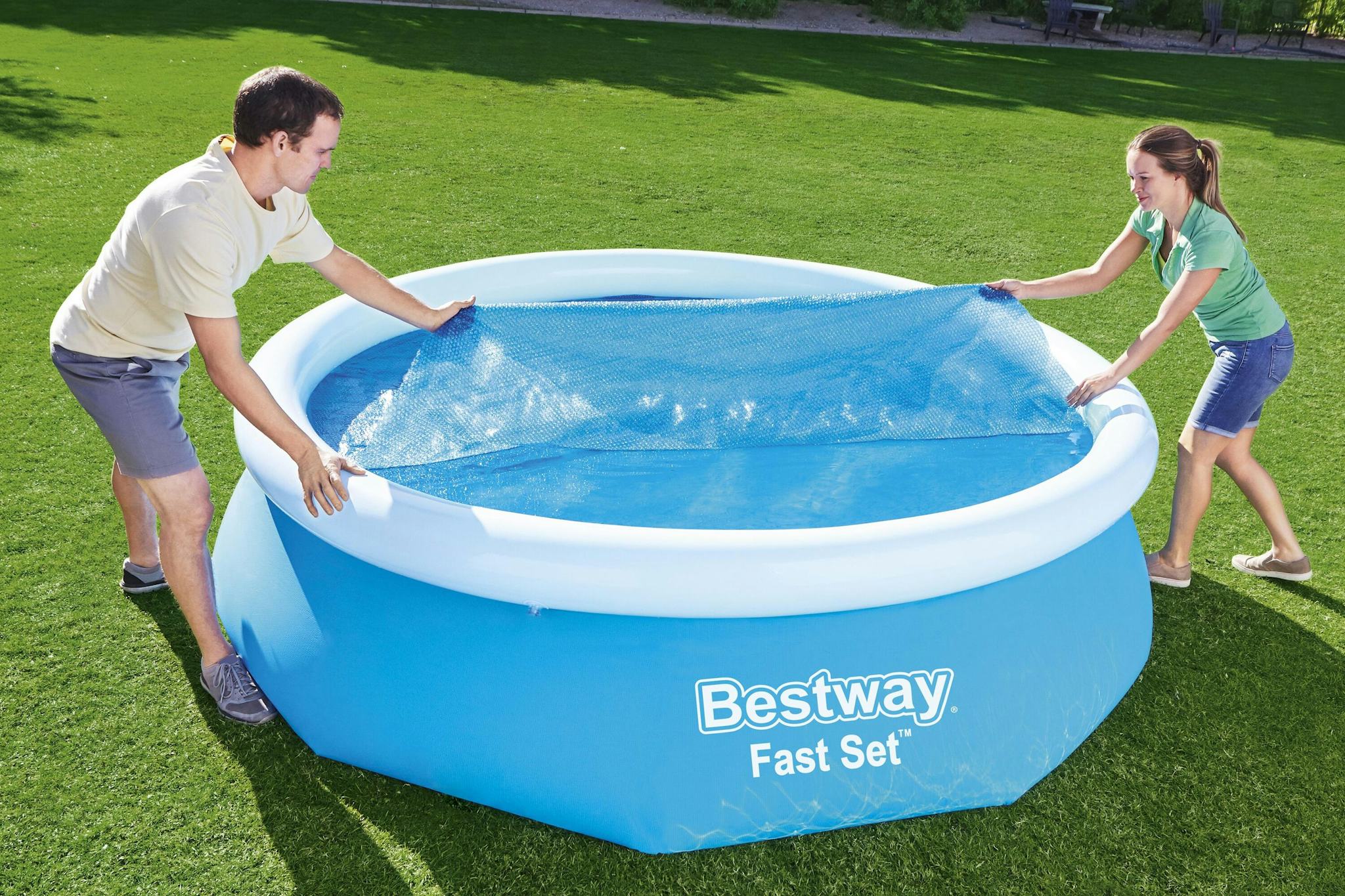 Accessoires piscine et spa Bâche solaire diamètre 289 cm pour piscine hors sol ronde diamètre 305 cm Bestway 2