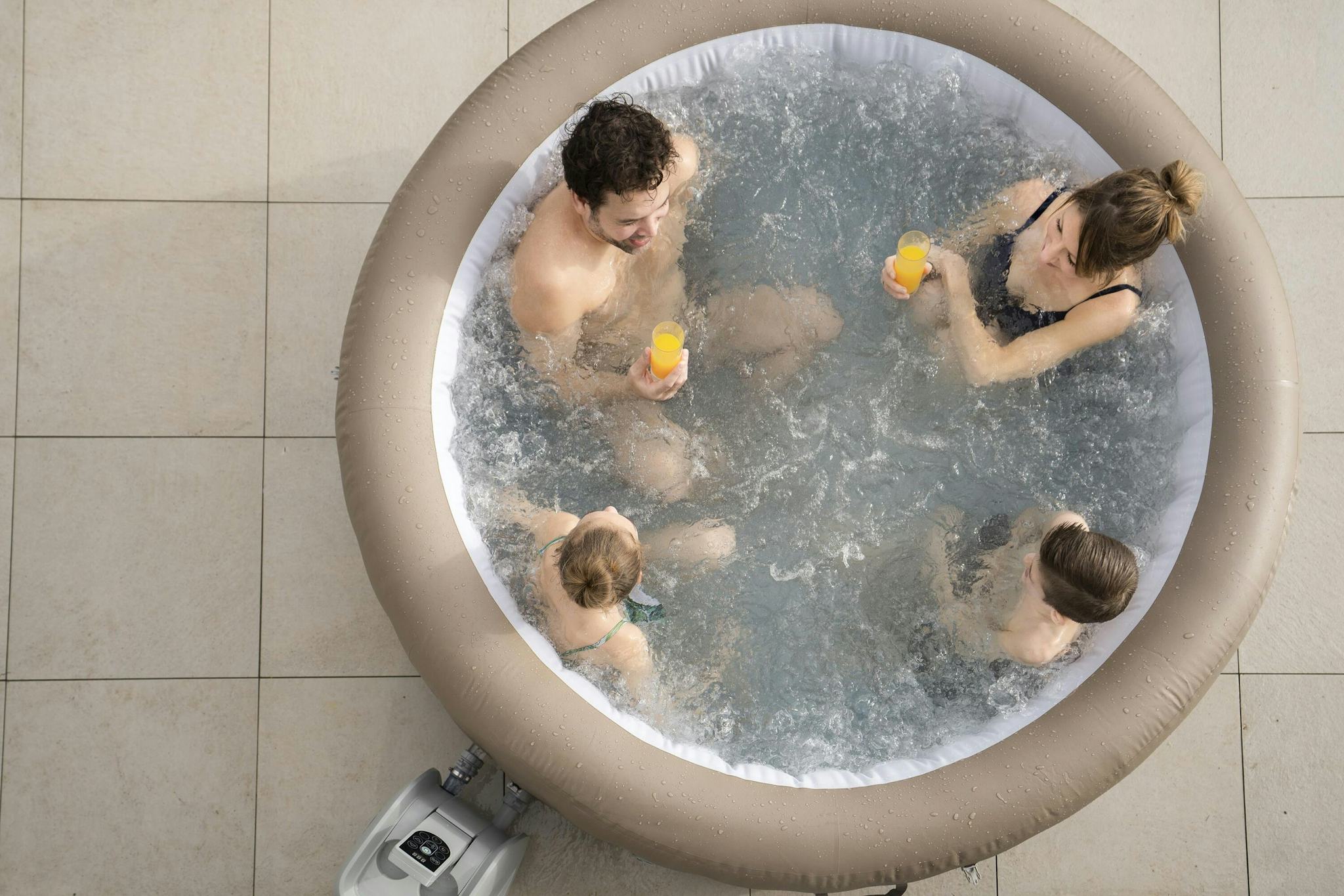 Spas Gonflables Spa gonflable rond Lay-Z-Spa Palm Springs Airjet™ 4 - 6 personnes Bestway 13