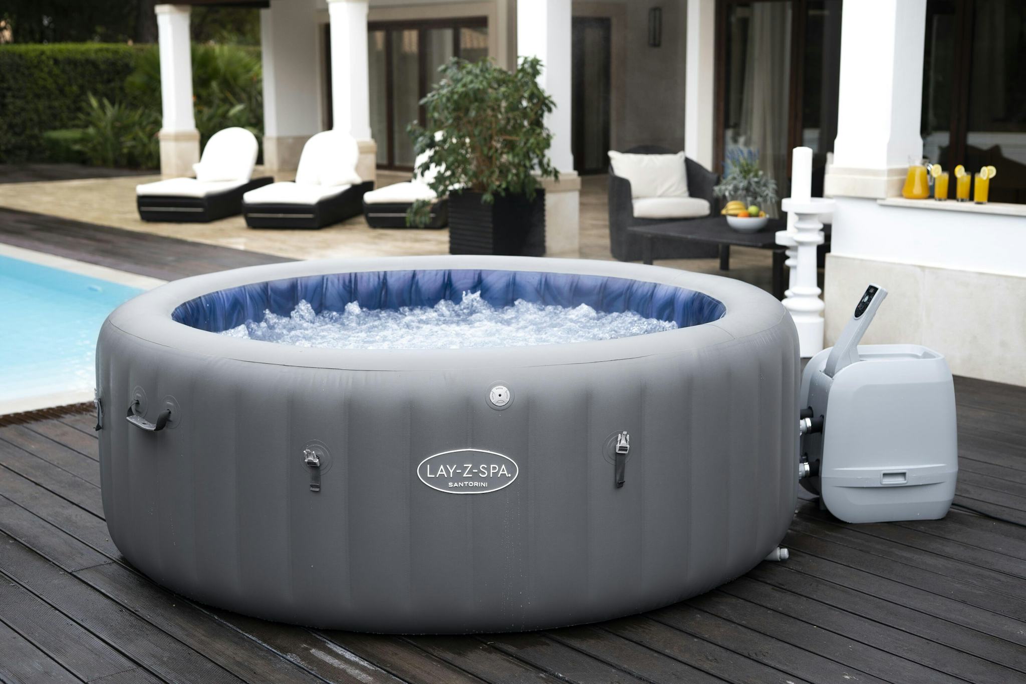Spas Gonflables Spa gonflable rond Lay-Z-Spa Santorini Hydrojet pro™ 5 - 7 personnes Bestway 17