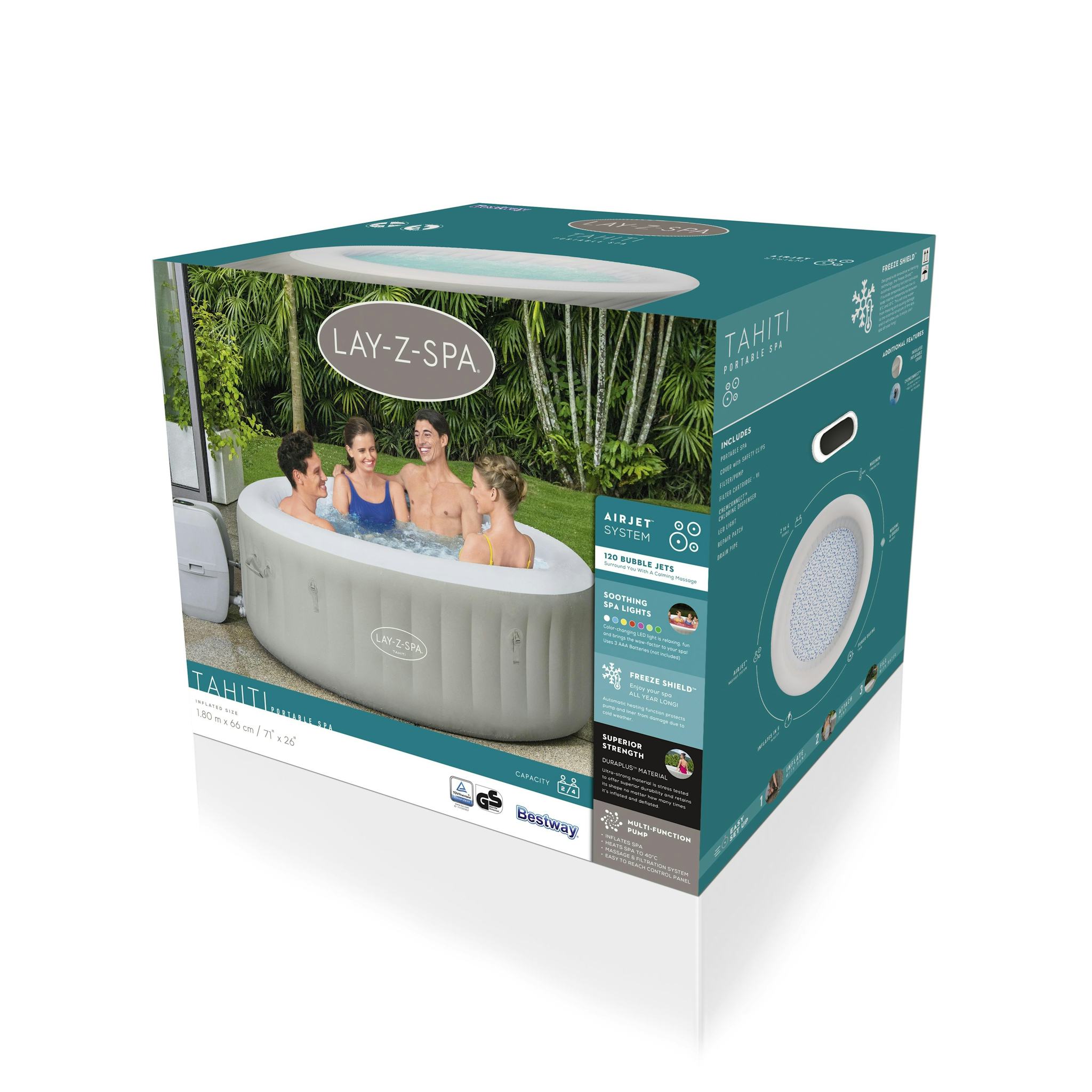 Spas Gonflables Spa gonflable rond Lay-Z-Spa Tahiti Airjet™ 2 - 4 personnes Bestway 11
