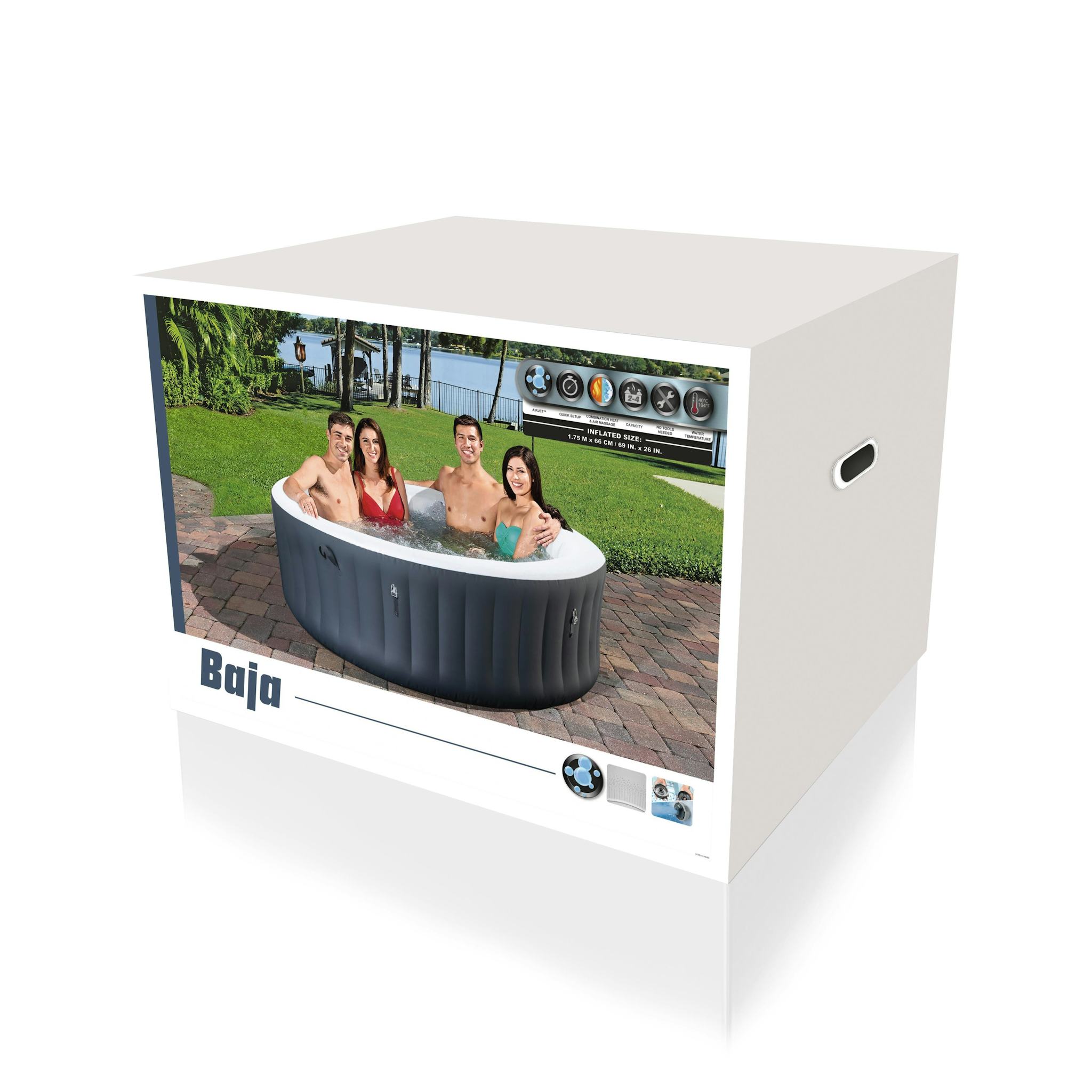 Spas Gonflables Spa gonflable rond Lay-Z-Spa® Baja Airjet™ 2 - 4 personnes Bestway 10