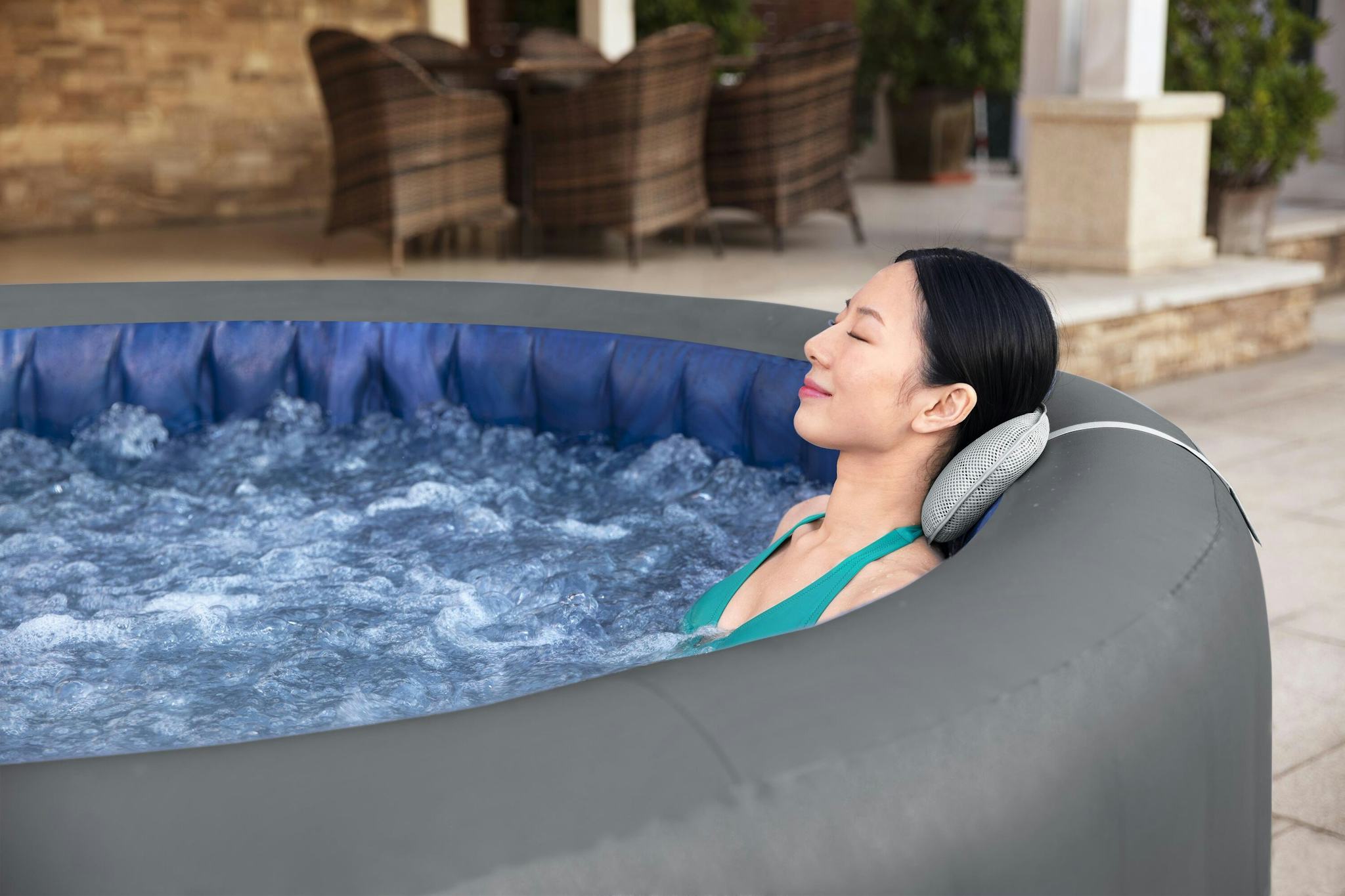 Spas Gonflables Spa gonflable rond Lay-Z-Spa Santorini Hydrojet pro™ 5 - 7 personnes Wifi Bestway 11