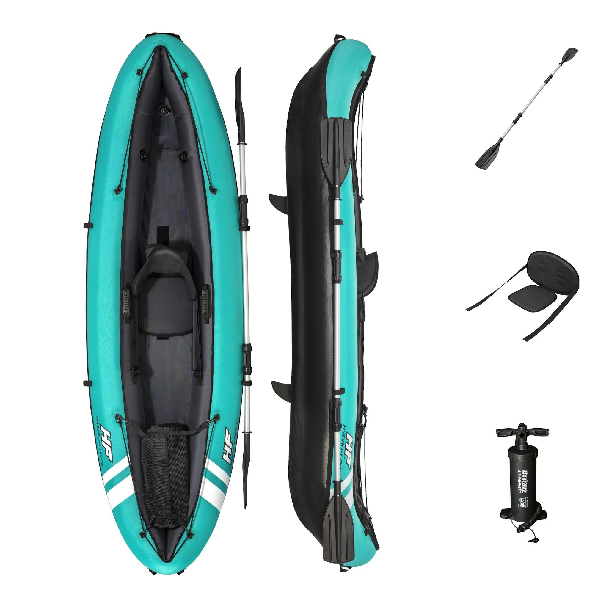 Sports d'eau Kayak gonflable Hydro-Force™ Ventura Elite X1 280 x 86 cm 1 personne, pagaie, pompe Bestway 3