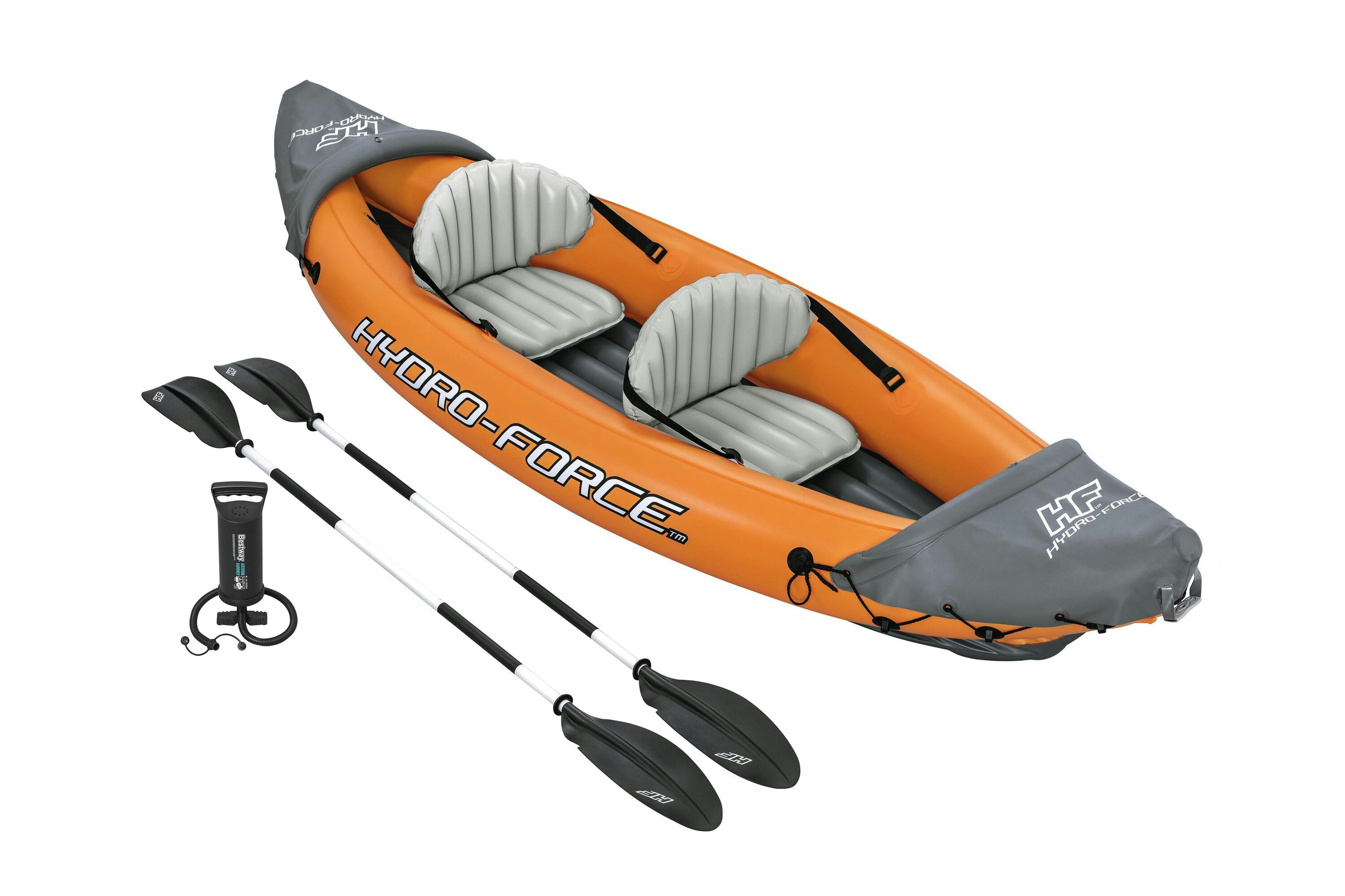 Sports d'eau Kayak gonflable Hydro-Force™ Rapid X2 321 x 100 cm avec 2 pagaies et une pompe Bestway 1