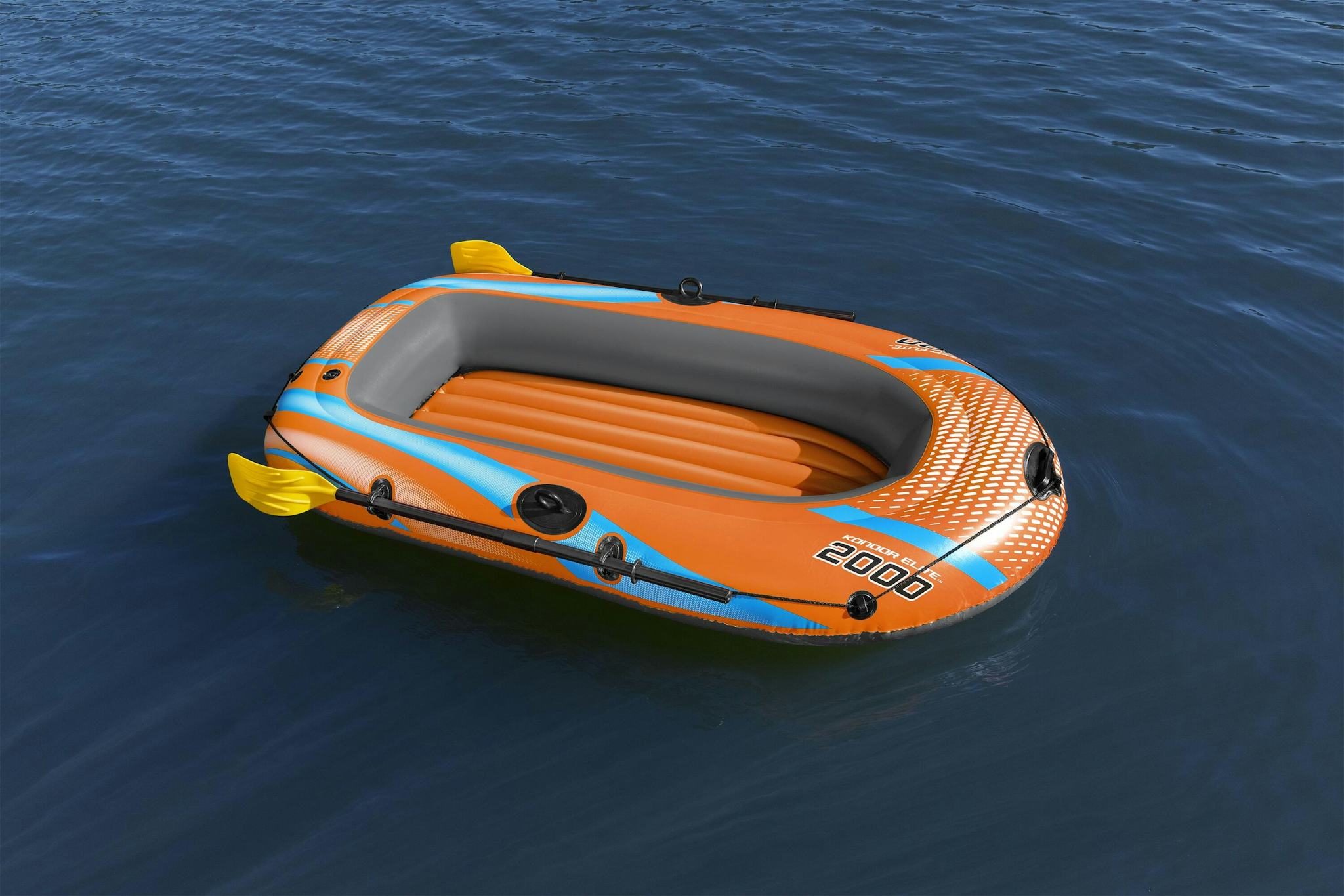 Sports d'eau Bateau gonflable Kondor Elite™ 2000 raft set, 196 x 106 cm, 1 adulte+1enfant, 120kg max, pompe à pied et 2 pagaies Bestway 9