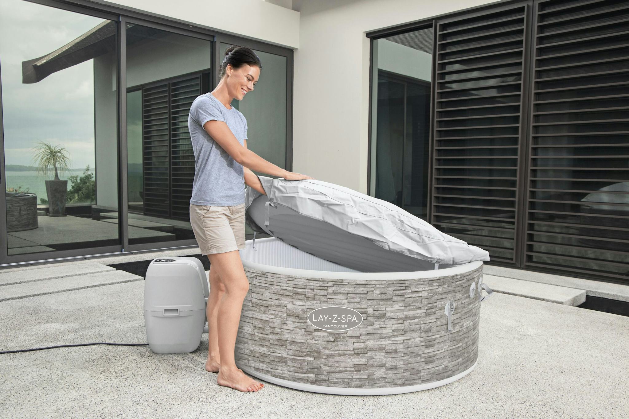 Spas Gonflables Spa gonflable rond Lay-Z-Spa® Vancouver Airjet Plus™ 3 - 5 personnes Bestway 17