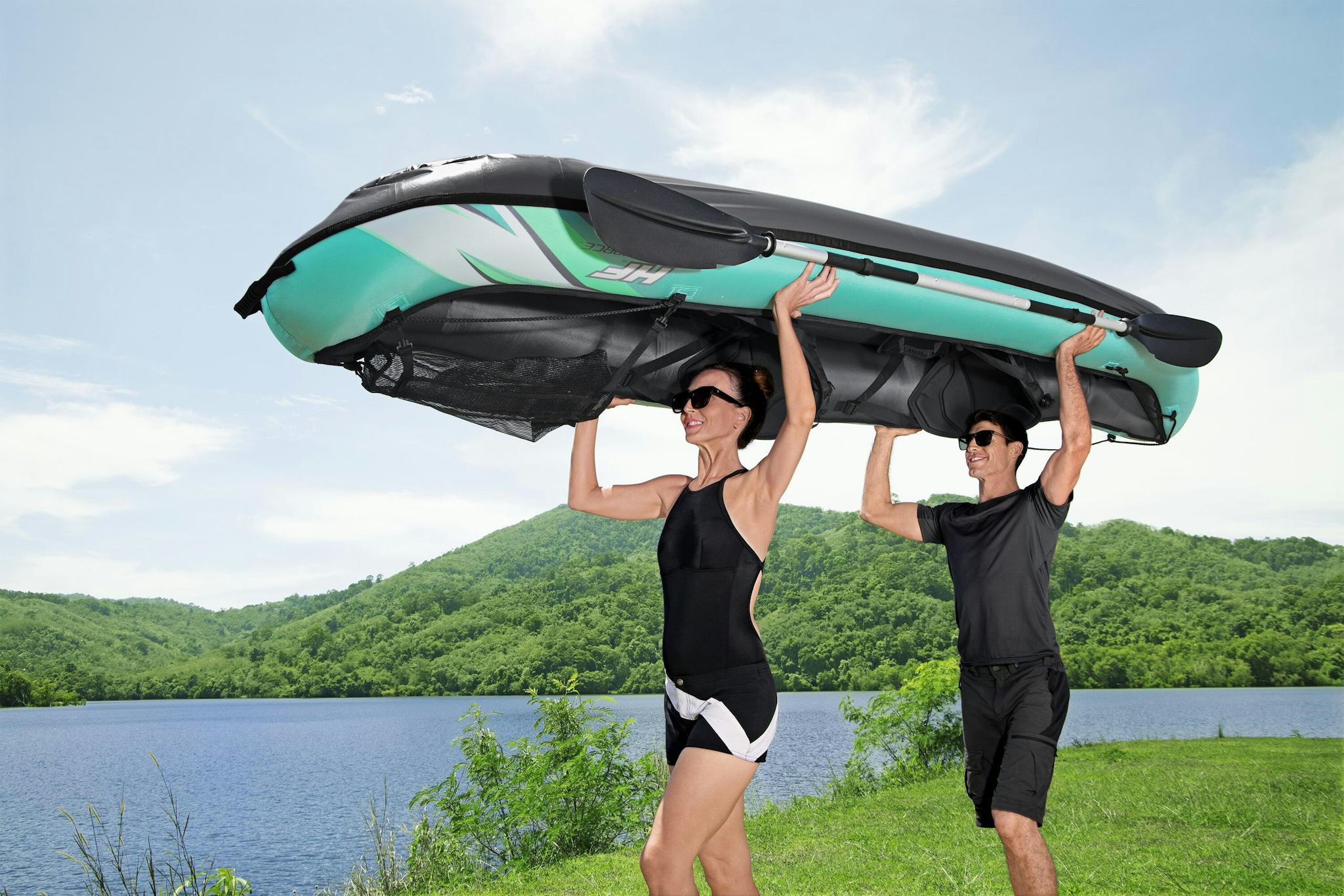 Sports d'eau Kayak gonflable Hydro-Force™ Ventura Elite X2 330 x 86 cm 2 adultes, pagaie, pompe Bestway 7