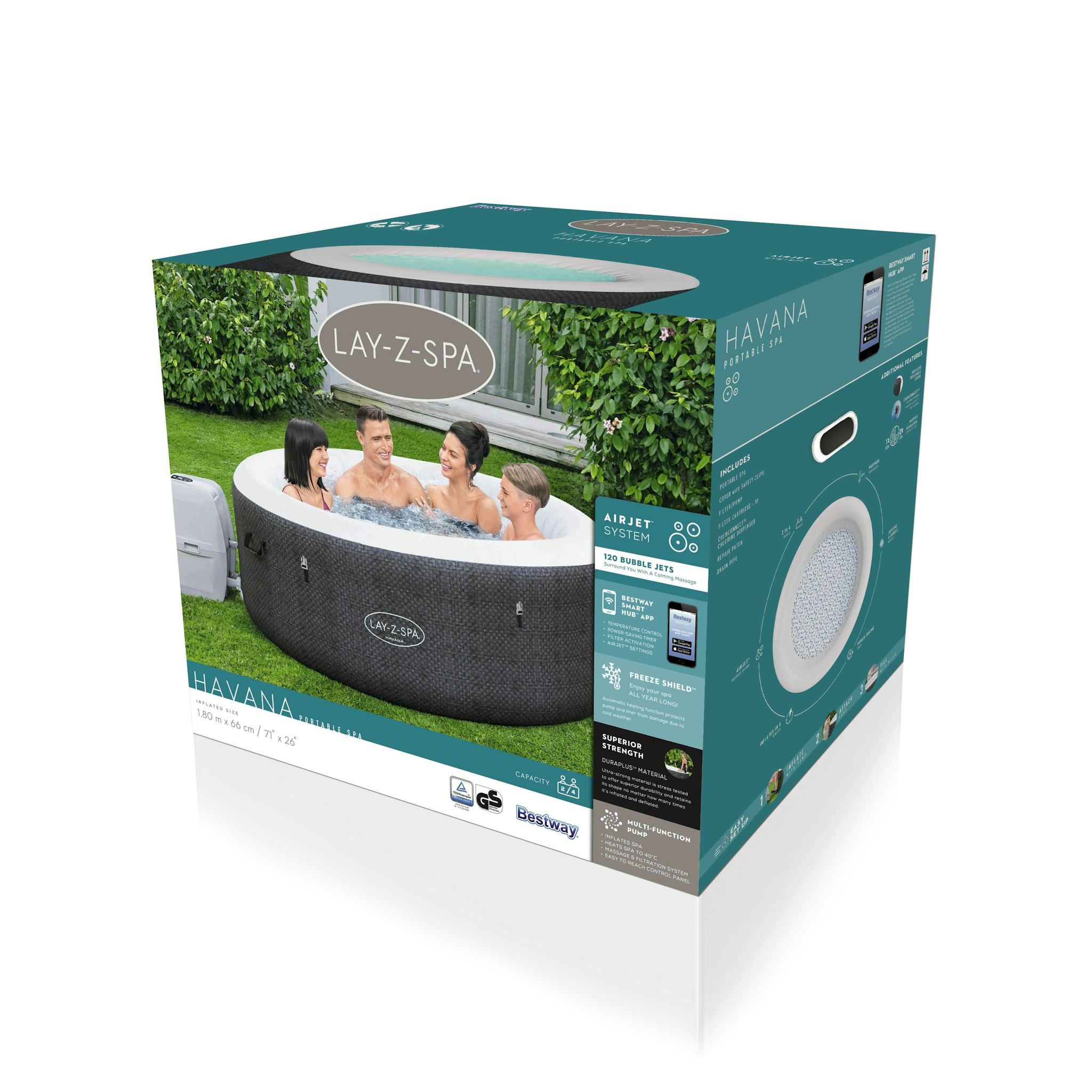 Spas Gonflables Spa gonflable rond Lay-Z-Spa Havana Airjet™ 2 - 4 personnes Bestway 17