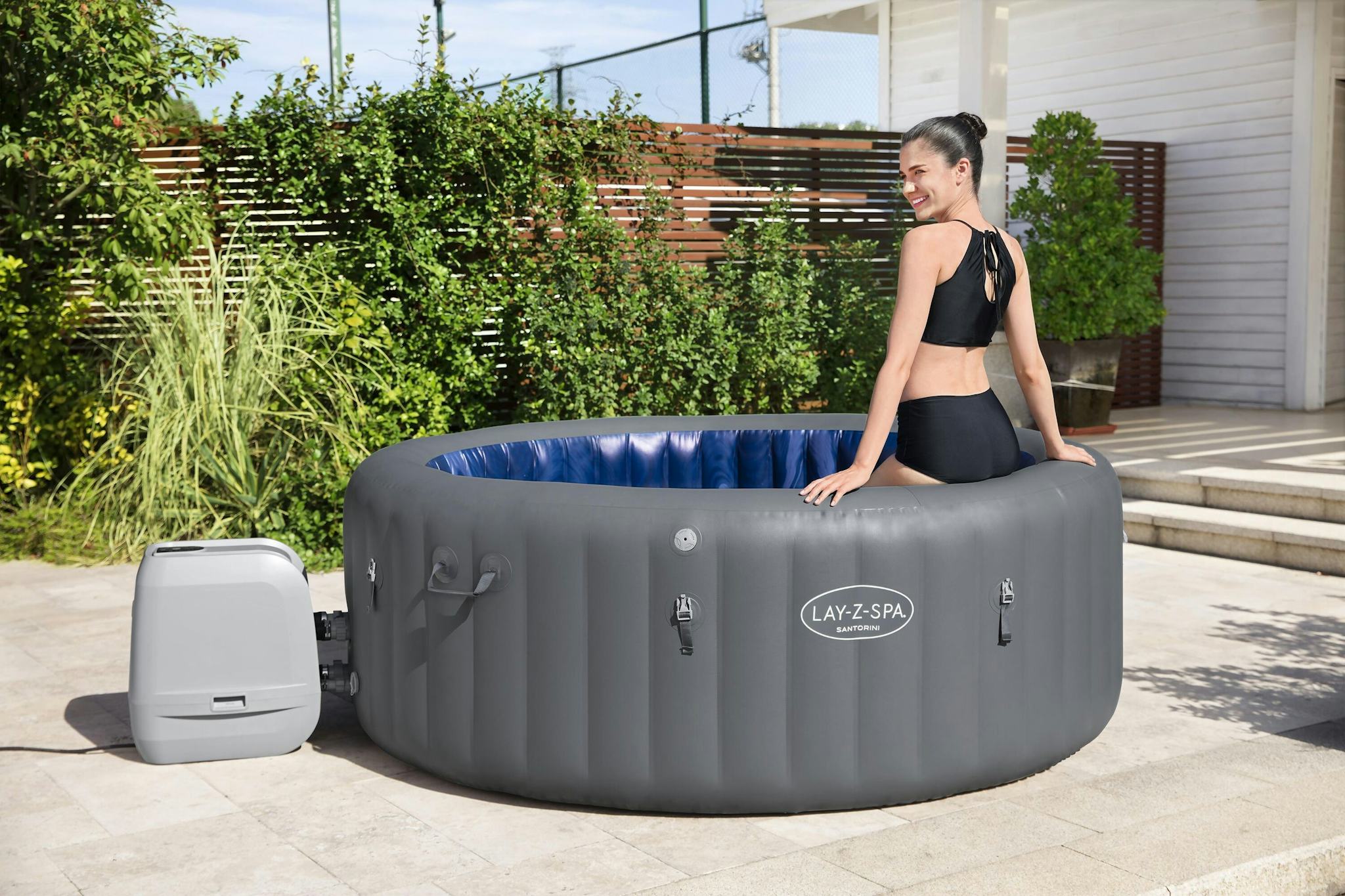 Spas Gonflables Spa gonflable rond Lay-Z-Spa Santorini Hydrojet pro™ 5 - 7 personnes Bestway 6
