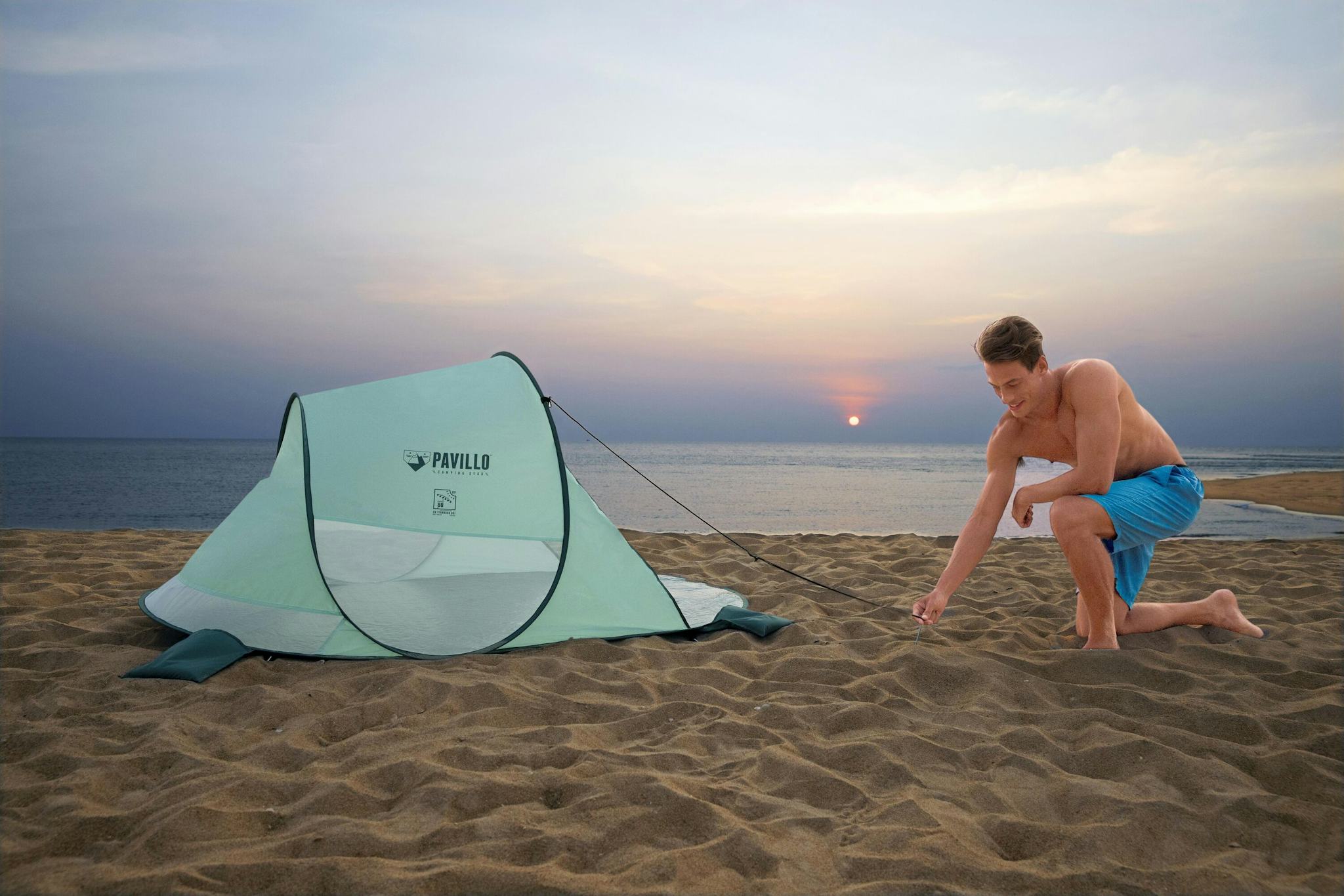 Camping Tente de plage pop-up Quick 2 places 200 x 120 x 90 cm Bestway 9