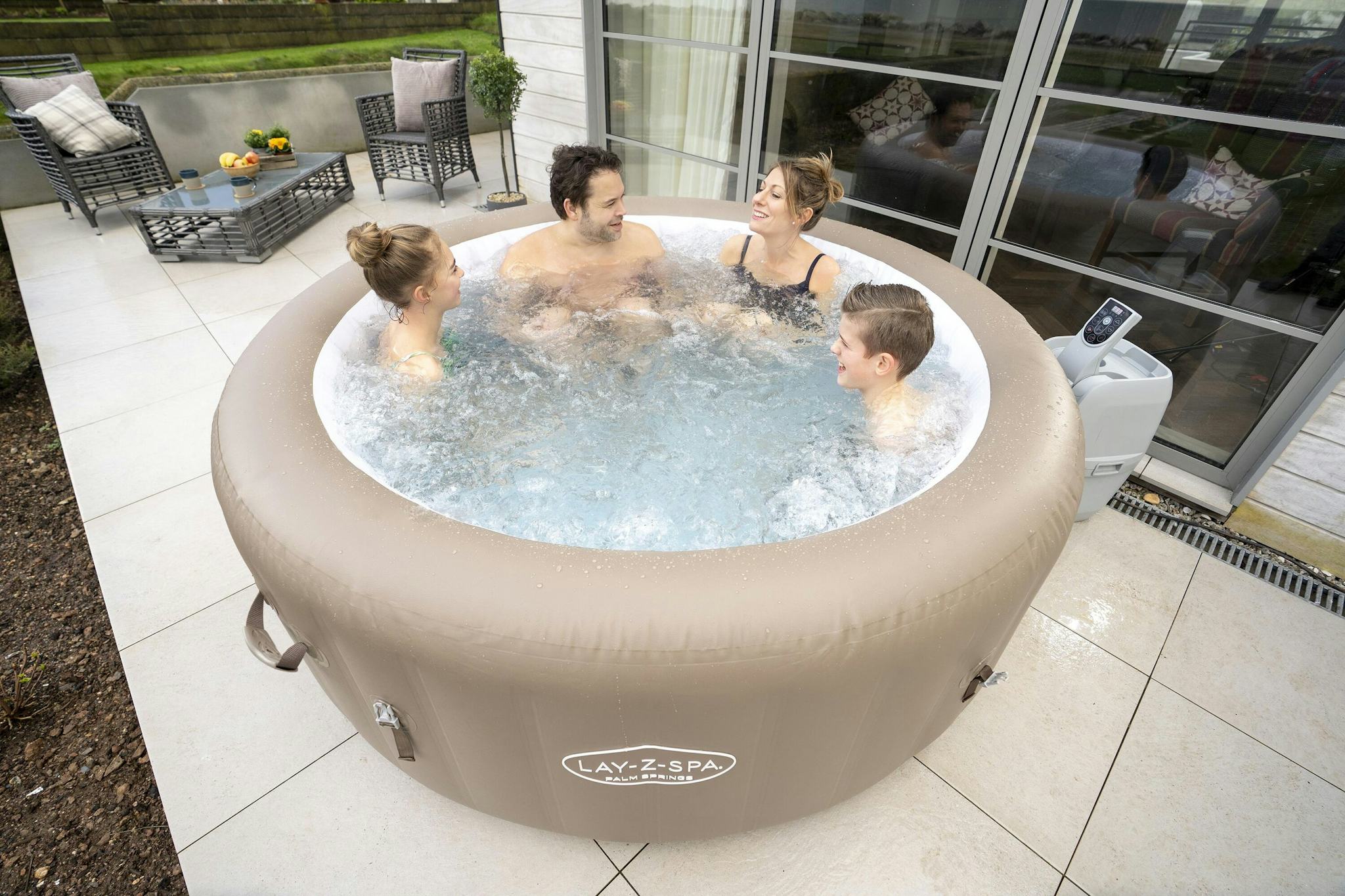Spas Gonflables Spa gonflable rond Lay-Z-Spa Palm Springs Airjet™ 4 - 6 personnes Bestway 12