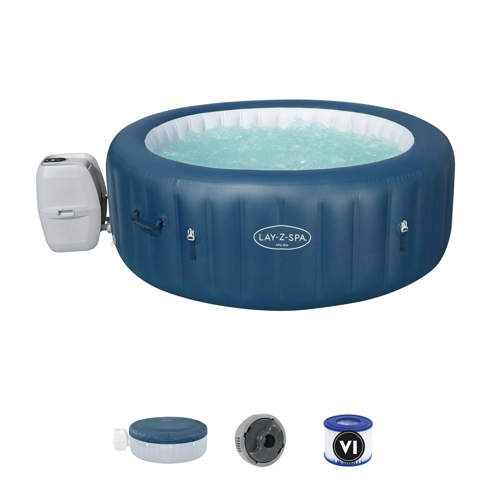 Spas Gonflables Spa gonflable rond Lay-Z-Spa Milan Airjet Plus™ 4 - 6 personnes Bestway 4