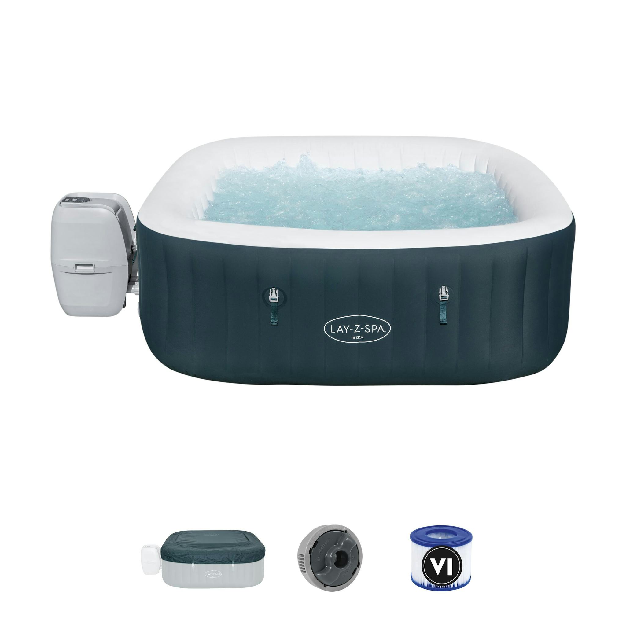Spas Gonflables Spa gonflable carré Lay-Z-Spa Ibiza Airjet™ 4 - 6 personnes Bestway 4