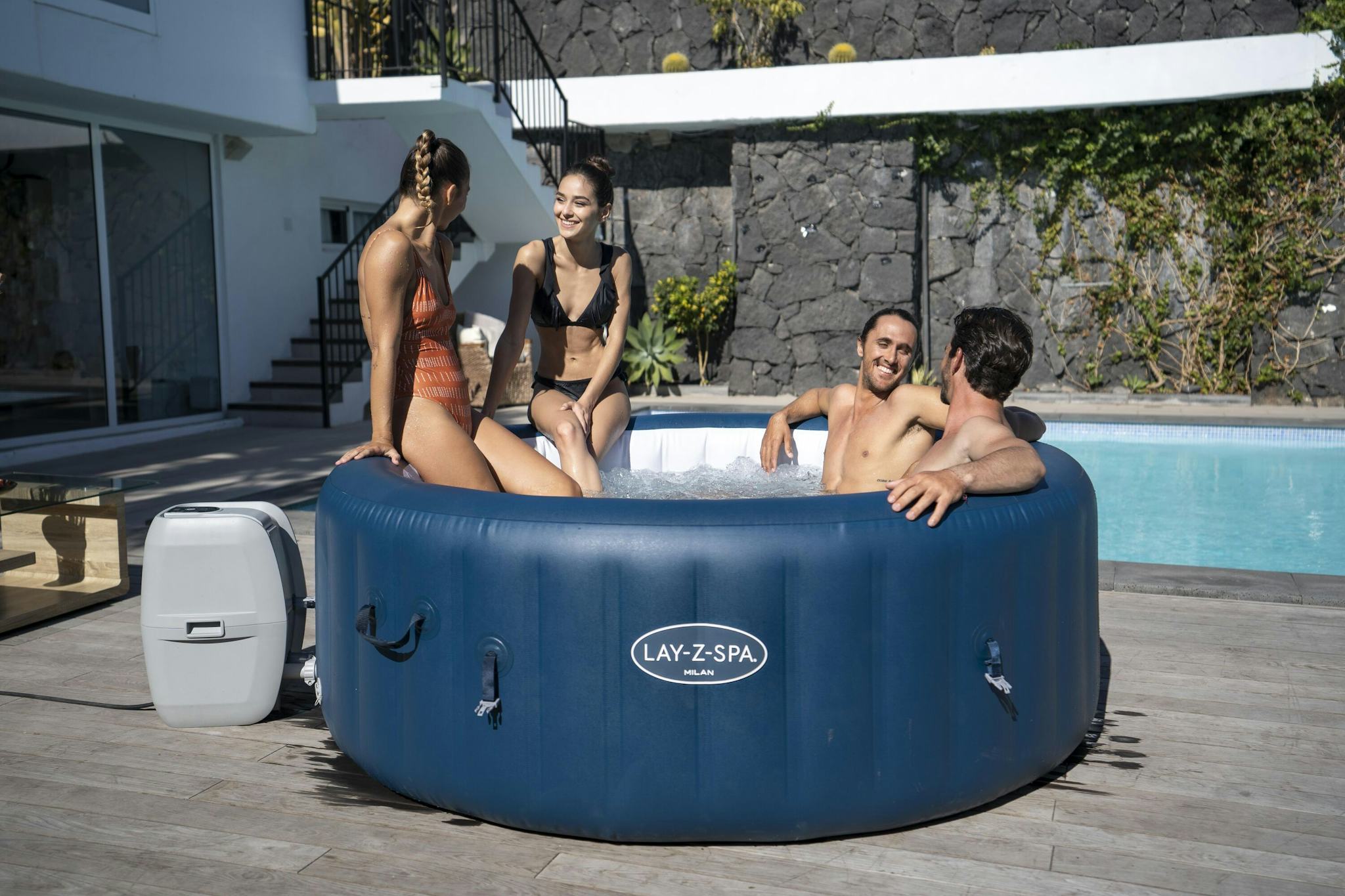 Spas Gonflables Spa gonflable rond Lay-Z-Spa Milan Airjet Plus™ 4 - 6 personnes Bestway 3