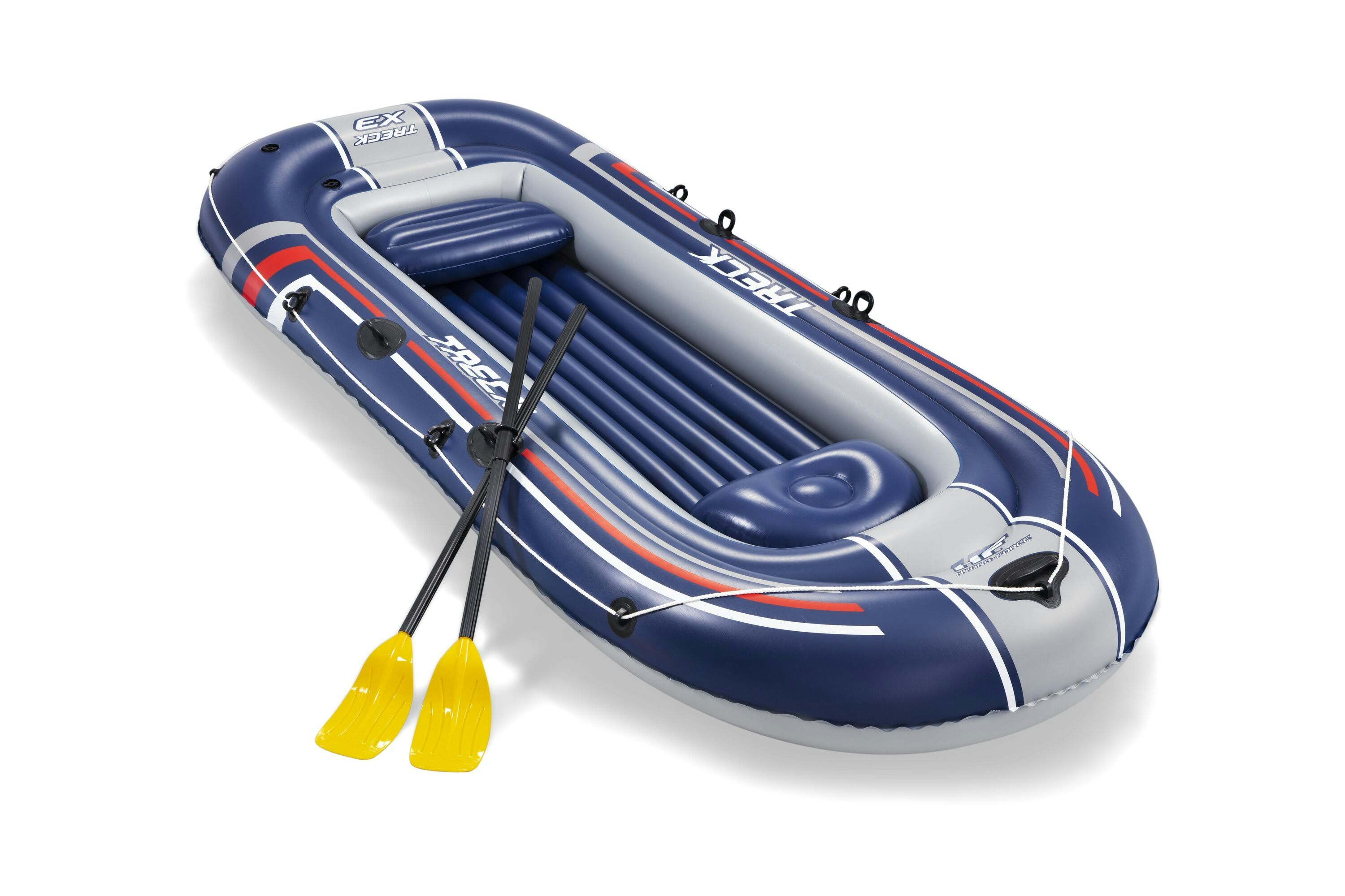 Sports d'eau Bateau gonflable Treck X3 set Hydro-Force™, 307 x 126 cm, 3 adultes et 1 enfant, 2 pagaies et une pompe à pied Bestway 1