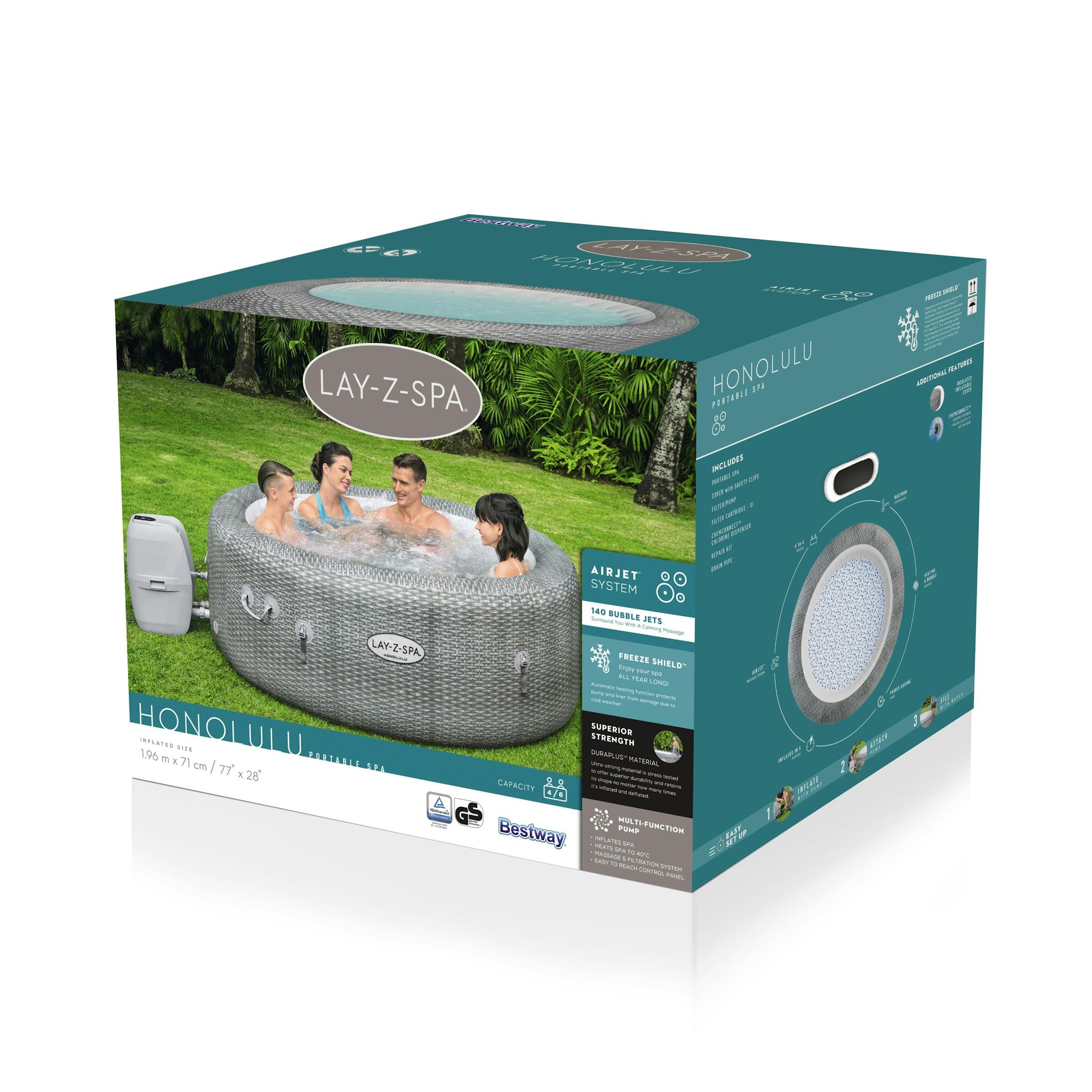 Spas Gonflables Spa gonflable rond Lay-Z-Spa® Honolulu Airjet™ 4 - 6 personnes Bestway 10