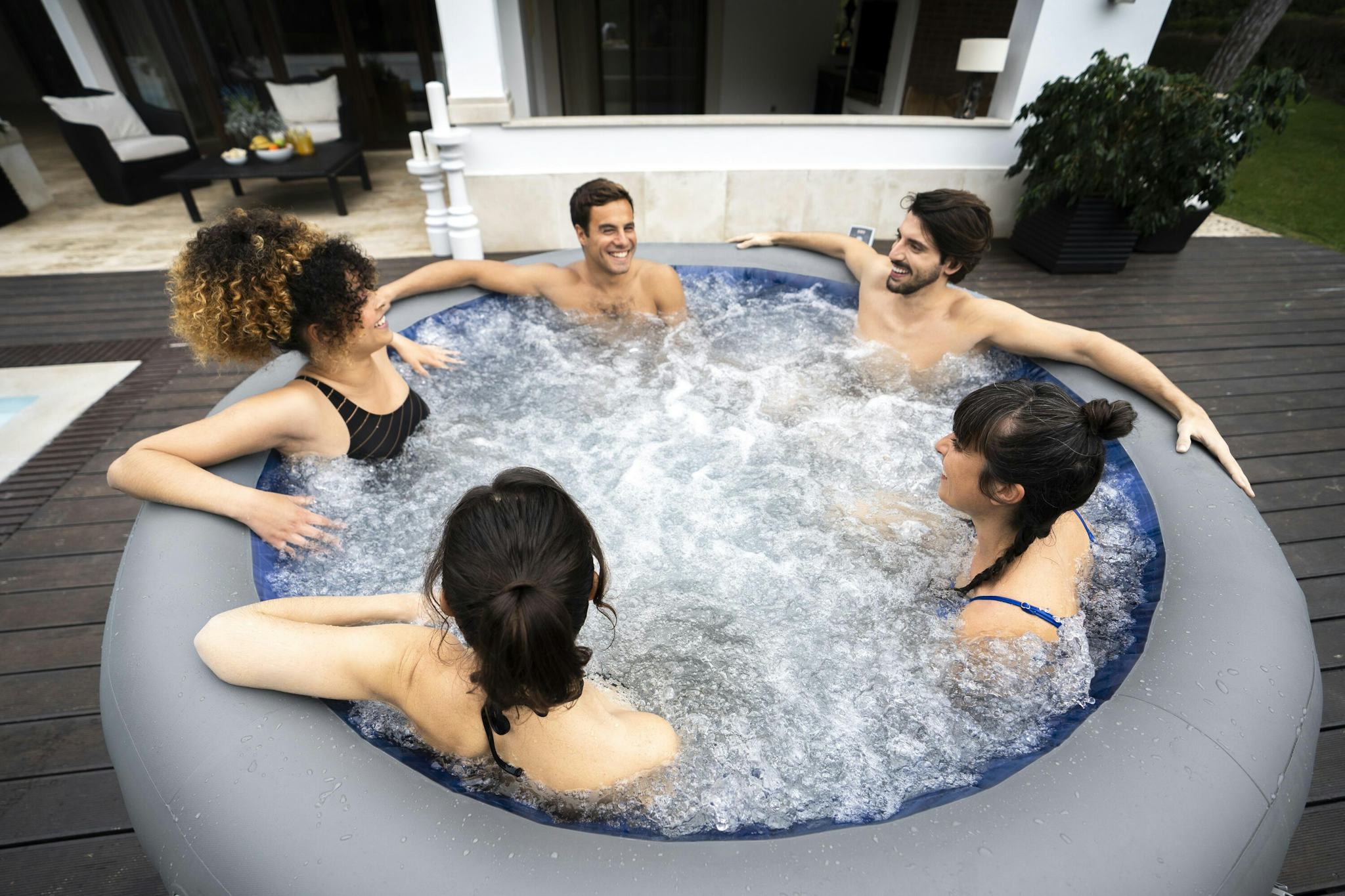 Spas Gonflables Spa gonflable rond Lay-Z-Spa Santorini Hydrojet pro™ 5 - 7 personnes Bestway 16