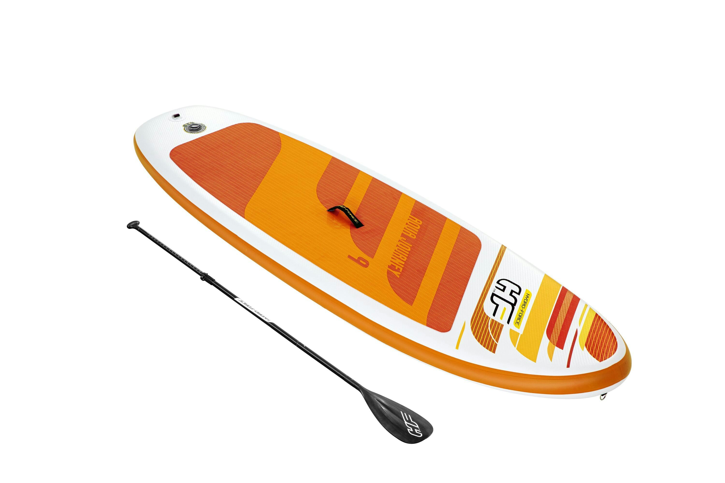 Sports d'eau Paddle SUP gonflable Hydro-Force™ Aqua Journey 274 x 76 x 12 cm, pompe, pagaie, leash, sac à dos de transport Bestway 1