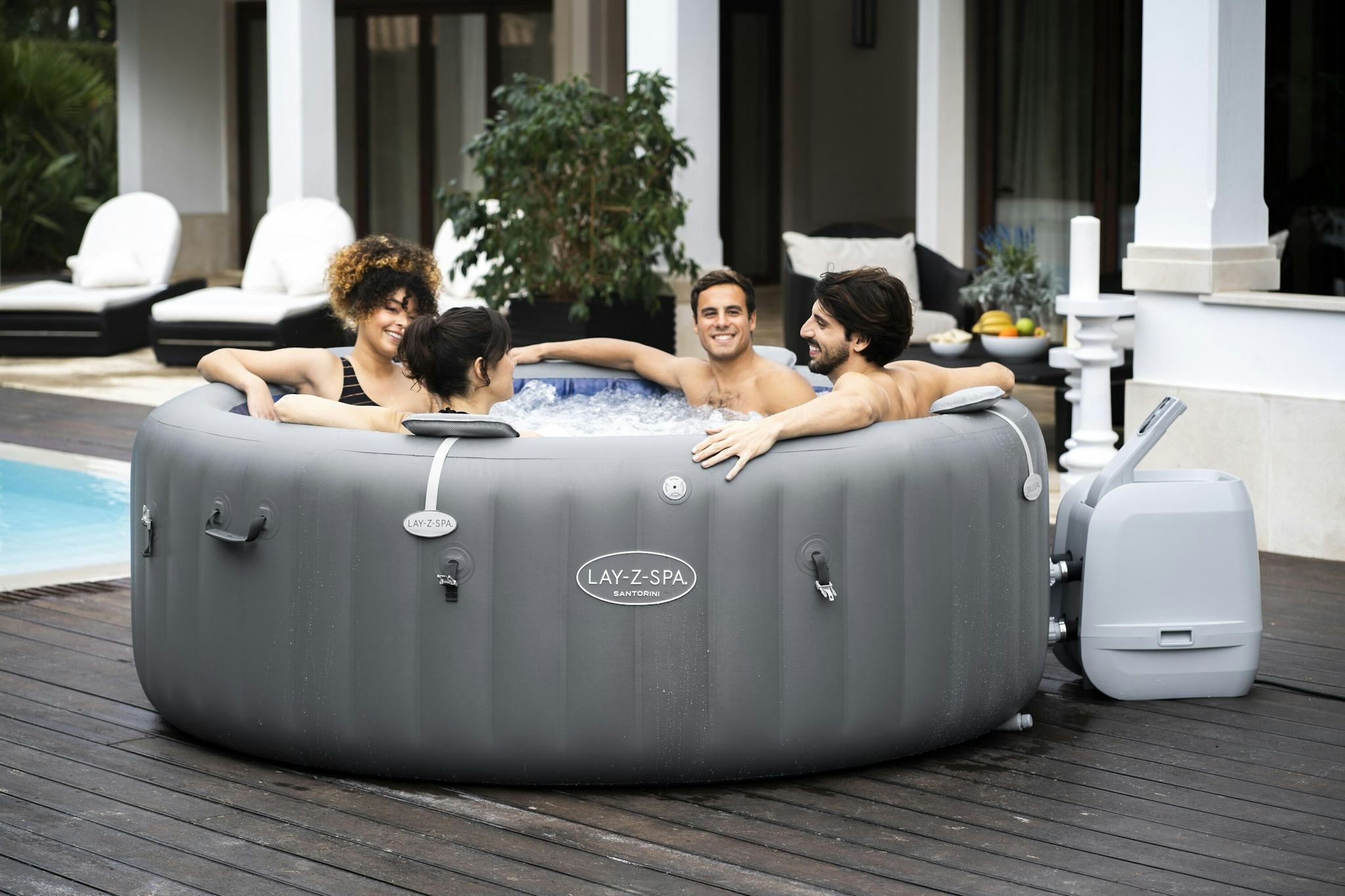 Spas Gonflables Spa gonflable rond Lay-Z-Spa Santorini Hydrojet pro™ 5 - 7 personnes Bestway 13