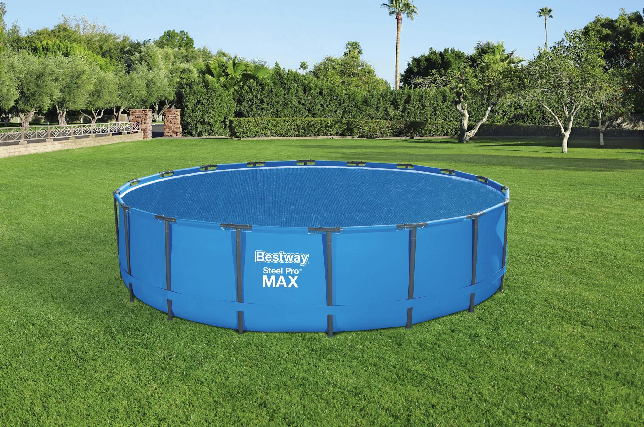 Accessoires piscine et spa Bâche solaire diamètre 527 cm pour piscine hors sol ronde 549 cm Bestway 4