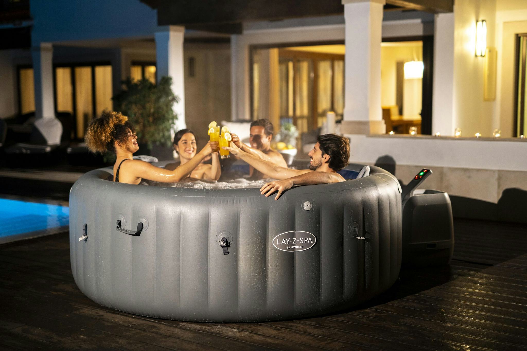 Spas Gonflables Spa gonflable rond Lay-Z-Spa Santorini Hydrojet pro™ 5 - 7 personnes Bestway 15