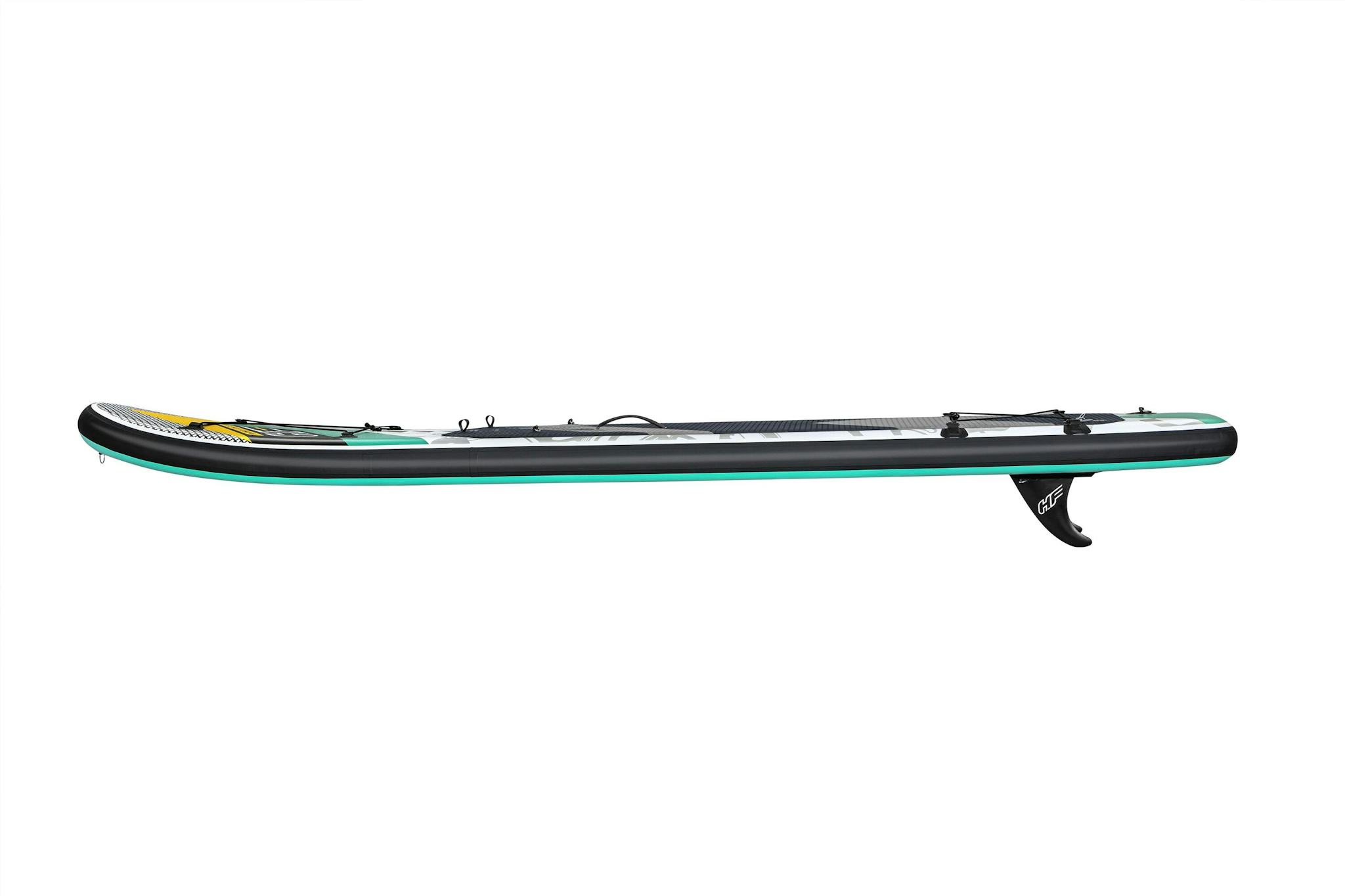 Sports d'eau Paddle SUP gonflable Hydro-Force™ Aqua Wander, 305 x 84 x 12 cm avec pagaie, leash, pompe, 2 ailerons et sac à dos de transport, siège détachable Bestway 5