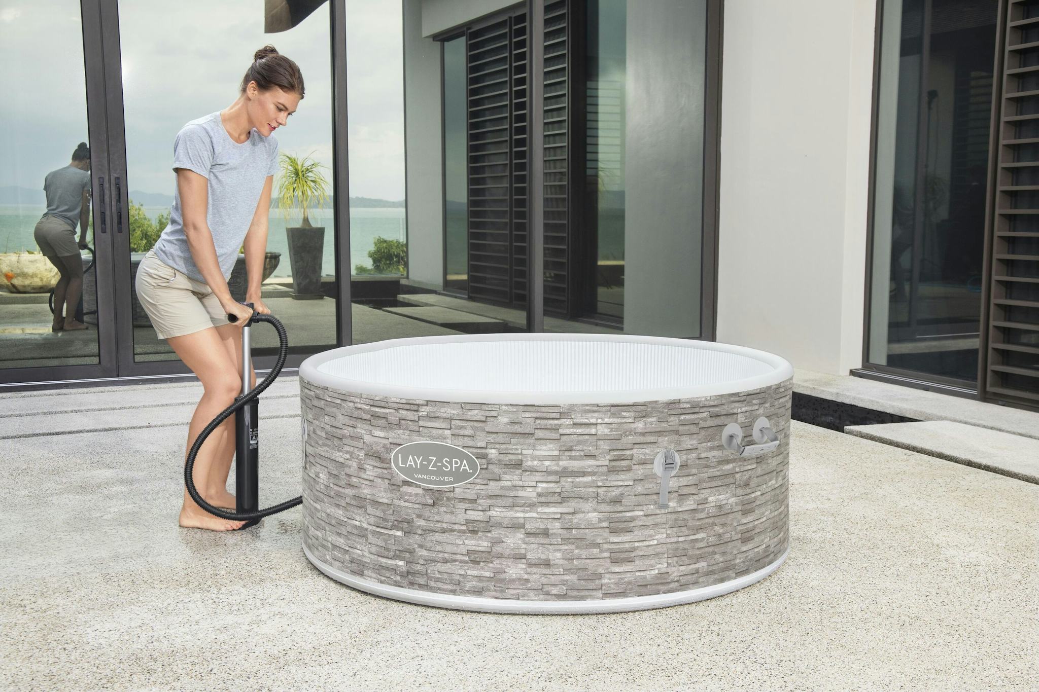 Spas Gonflables Spa gonflable rond Lay-Z-Spa® Vancouver Airjet Plus™ 3 - 5 personnes Bestway 12