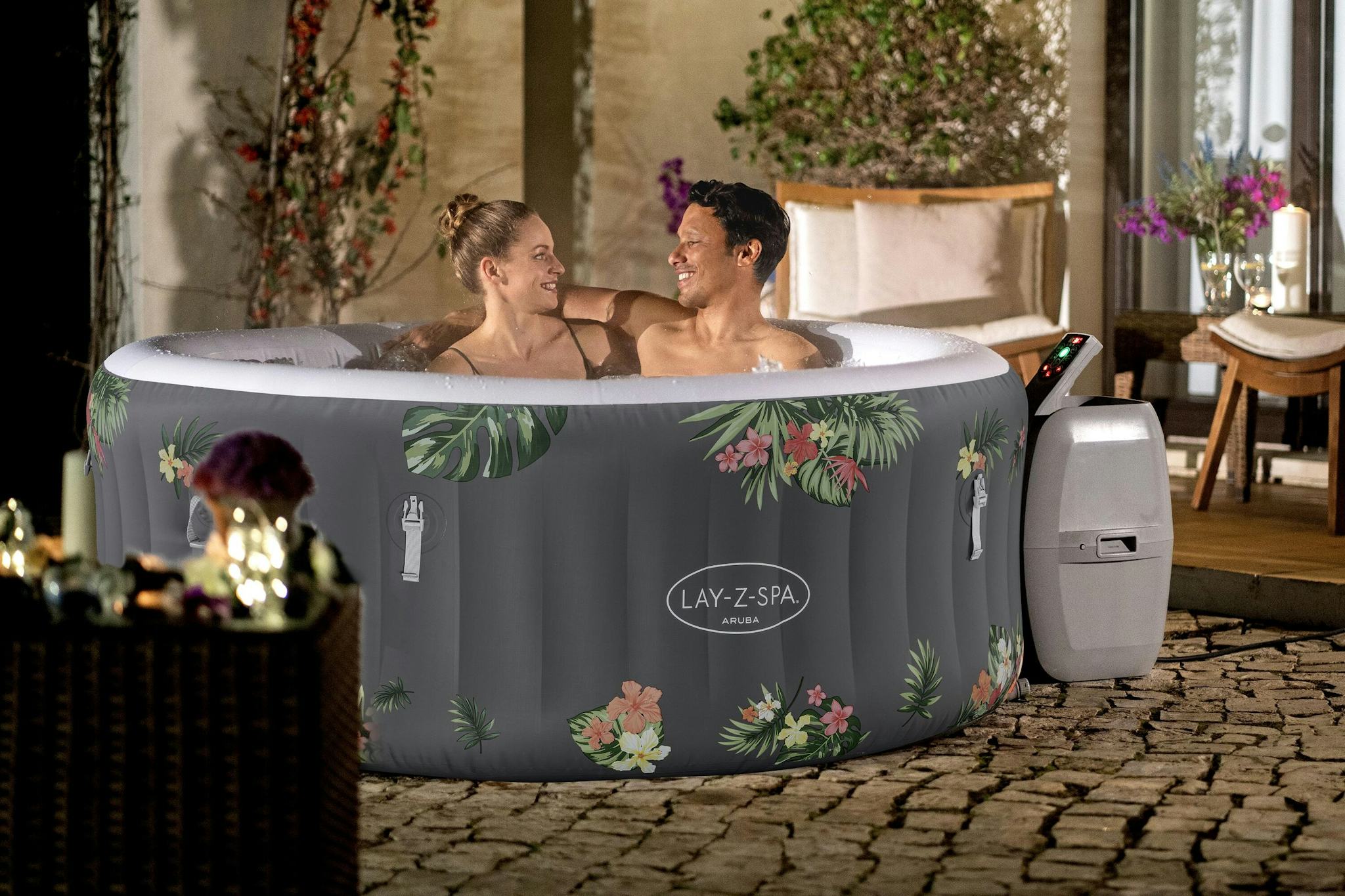 Spas Gonflables Spa gonflable rond Lay-Z-Spa Aruba Airjet™ 2 - 3 personnes Bestway 12