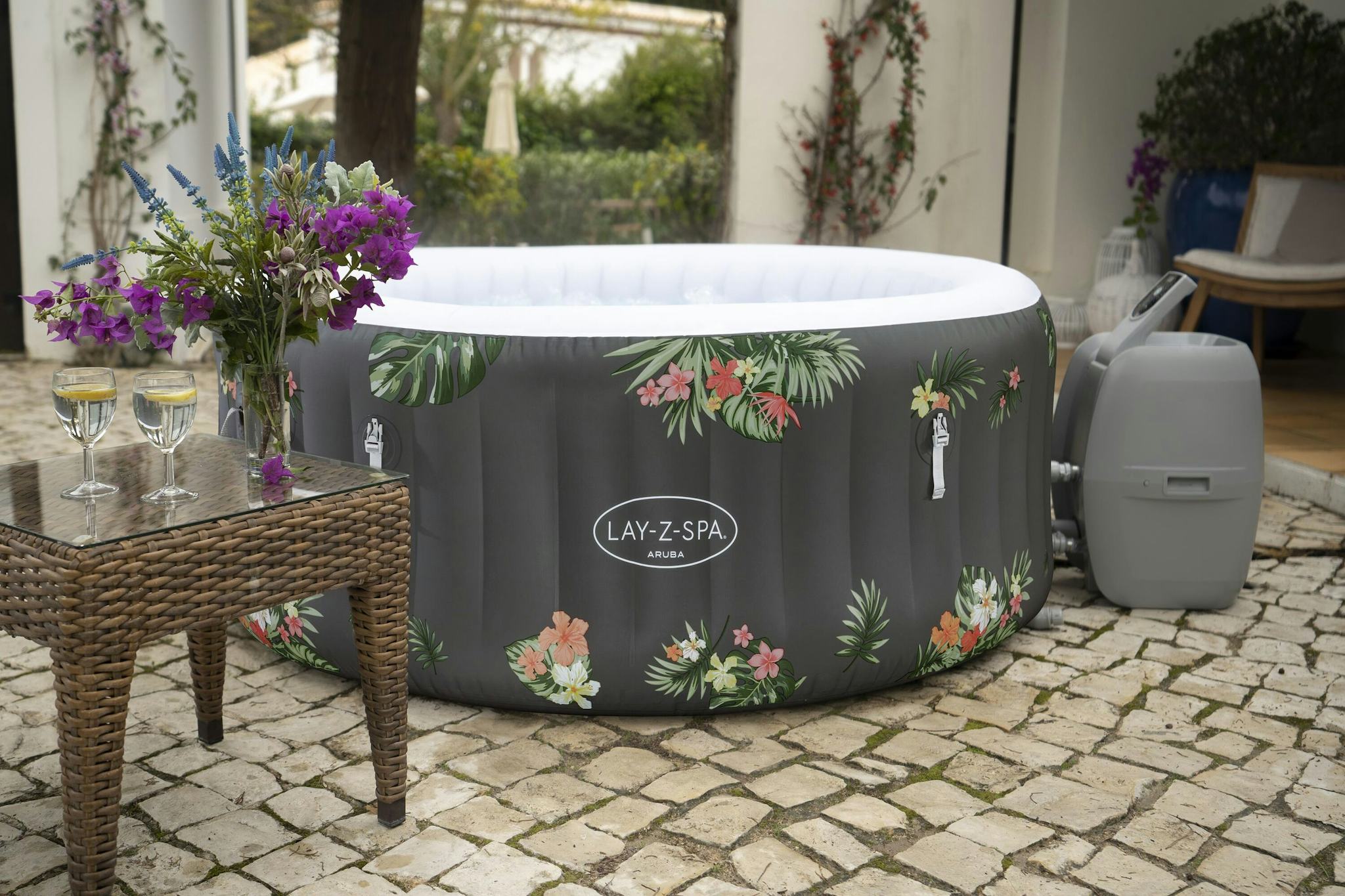 Spas Gonflables Spa gonflable rond Lay-Z-Spa Aruba Airjet™ 2 - 3 personnes Bestway 29