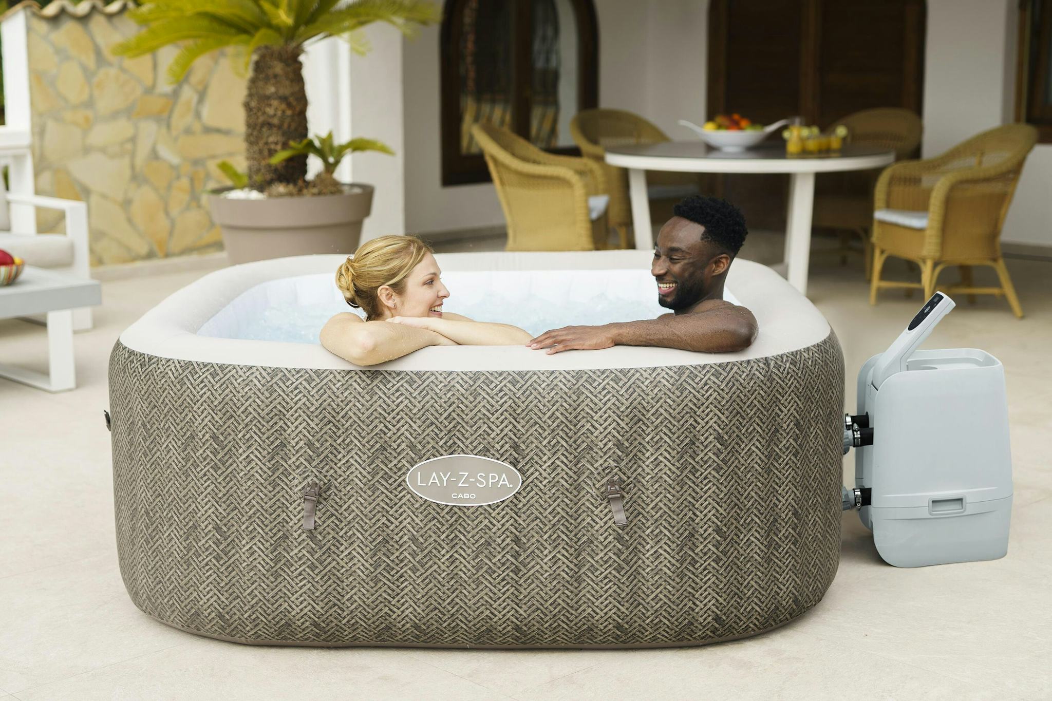Spas Gonflables Spa gonflable carré Lay-Z-Spa Cabo Hydrojet™ 4-6 places Wifi Bestway 6