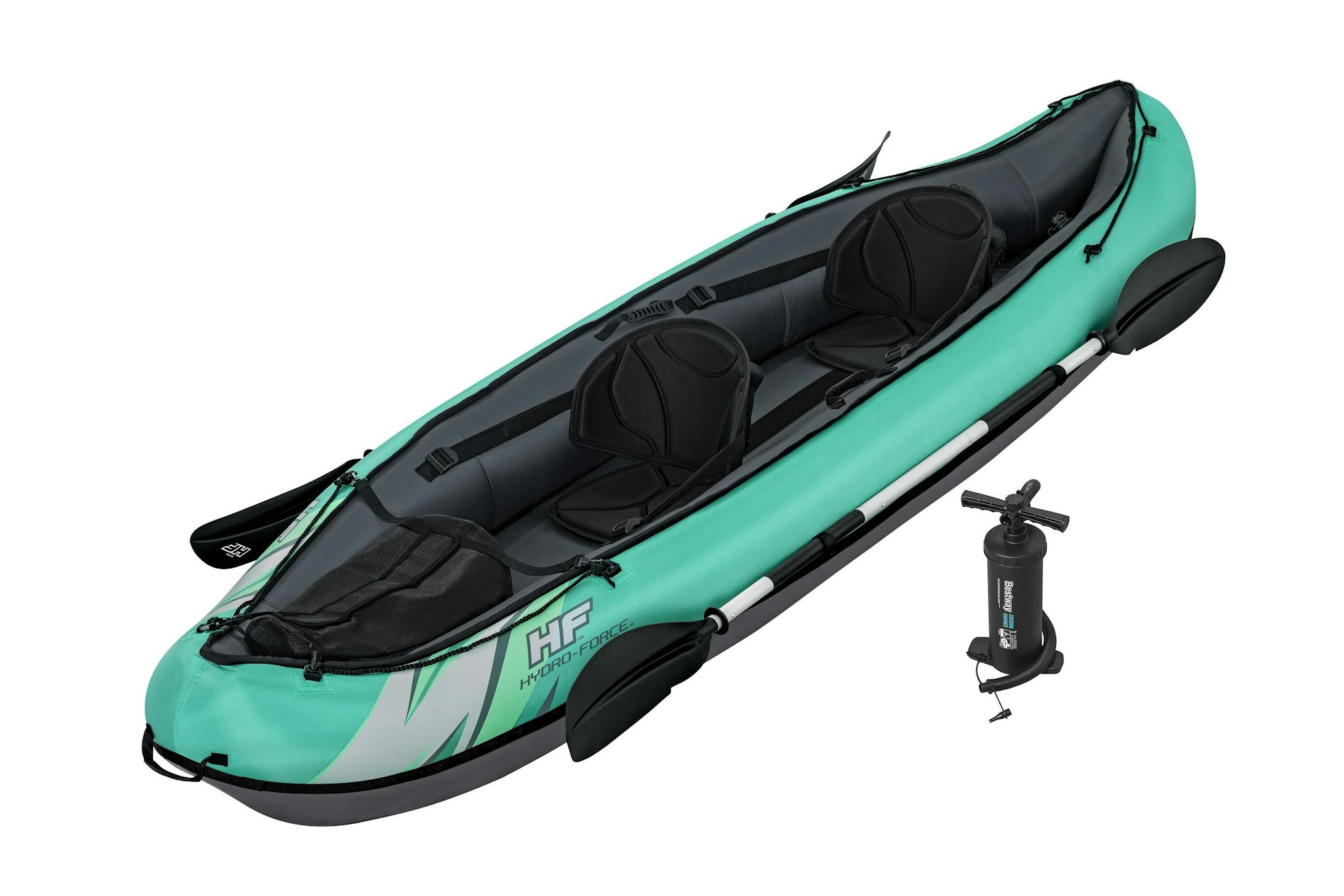 Sports d'eau Kayak gonflable Hydro-Force™ Ventura Elite X2 330 x 86 cm 2 adultes, pagaie, pompe Bestway 2