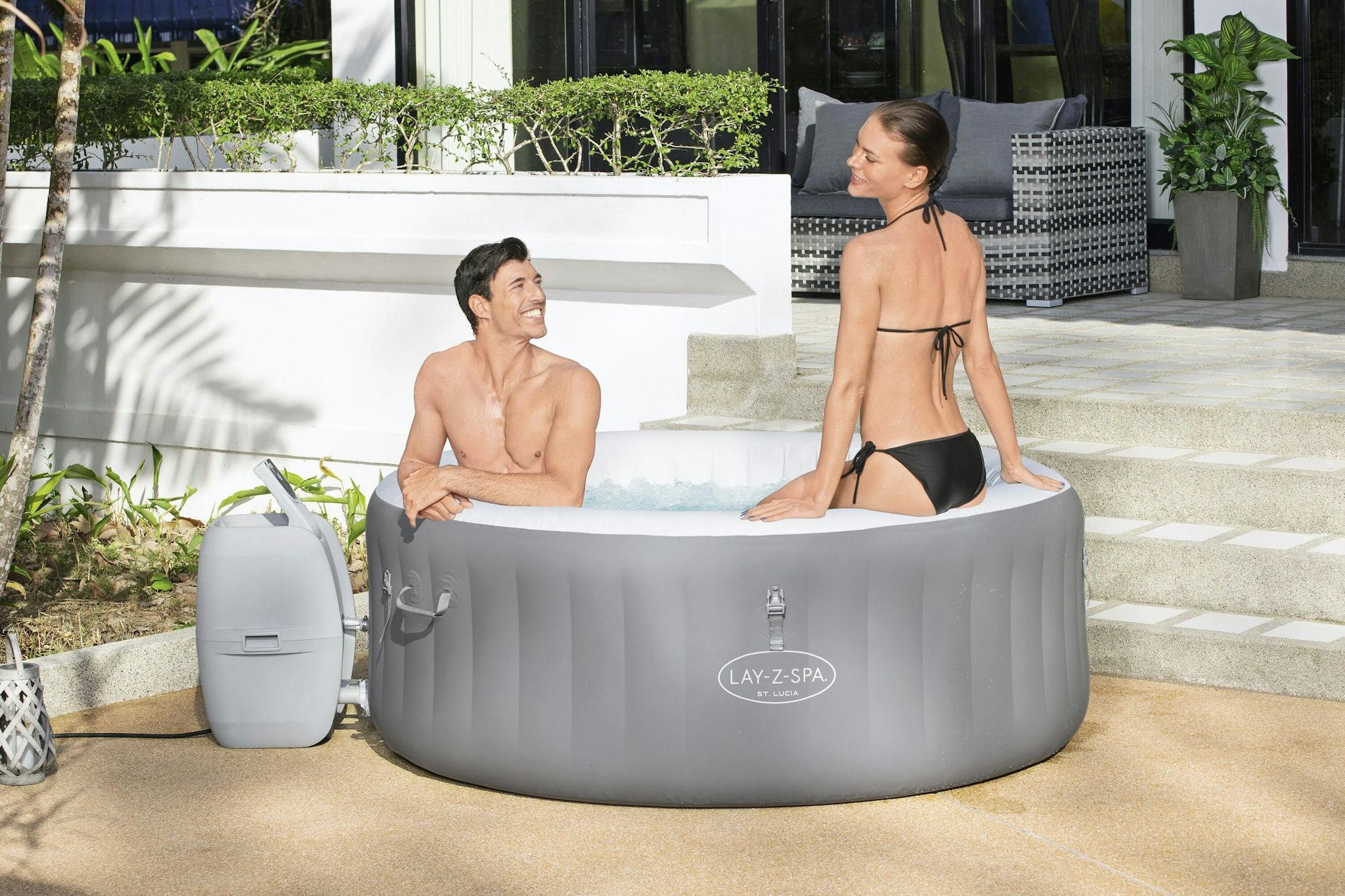 Spas Gonflables Spa gonflable rond St. Lucia AirJet™ Lay-Z-Spa®  2-3 personnes Bestway 16