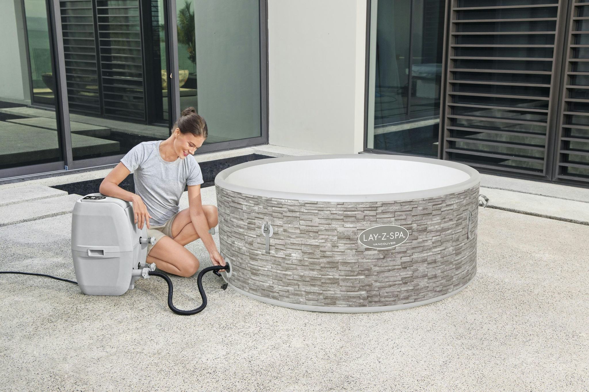 Spas Gonflables Spa gonflable rond Lay-Z-Spa® Vancouver Airjet Plus™ 3 - 5 personnes Bestway 15