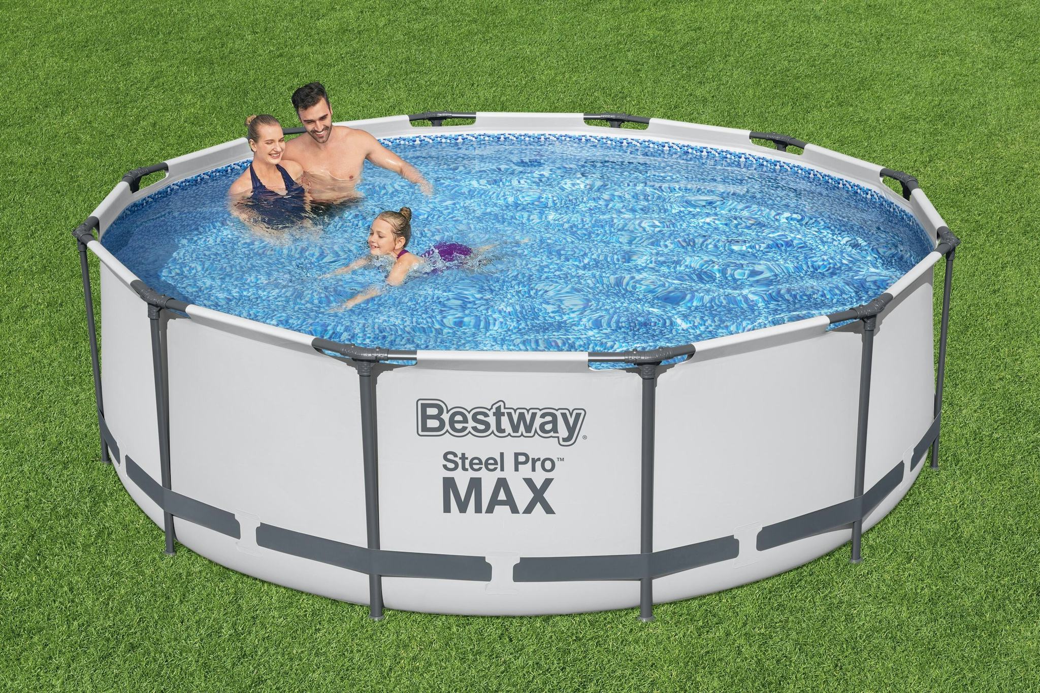 Piscines hors sol Piscine hors sol ronde Steel Pro Max™ 366 x 100 cm avec filtre à cartouche, échelle de sécurité Bestway 2