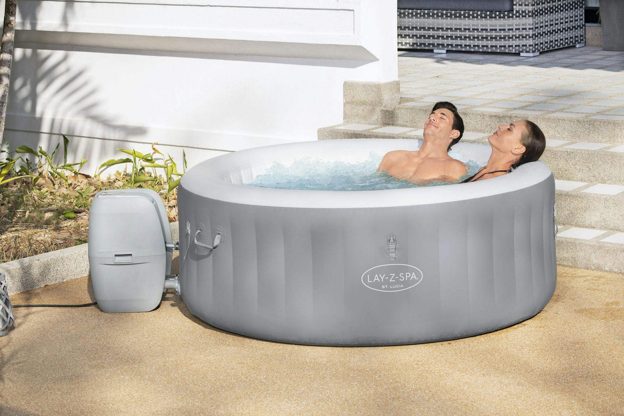 Spas Gonflables Spa gonflable rond St. Lucia AirJet™ Lay-Z-Spa®  2-3 personnes Bestway 12