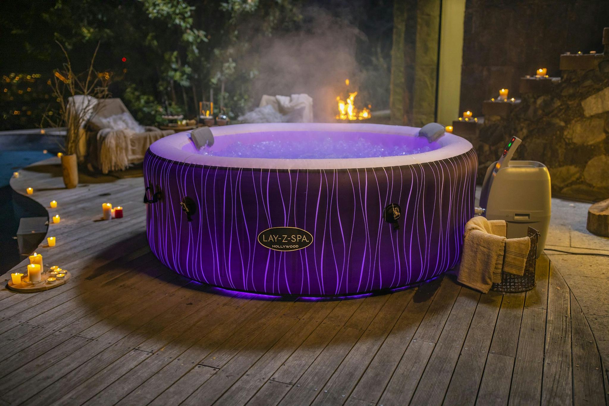 Spas Gonflables Spa gonflable rond Lay-Z-Spa Hollywood Airjet™ 4 - 6 personnes Bestway 5