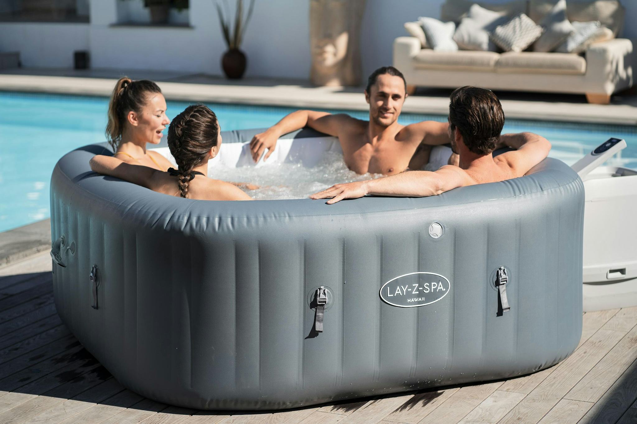 Spas Gonflables Spa gonflable carré Lay-Z-Spa Hawaii Hydrojet Pro™ 4 - 6 personnes Bestway 3