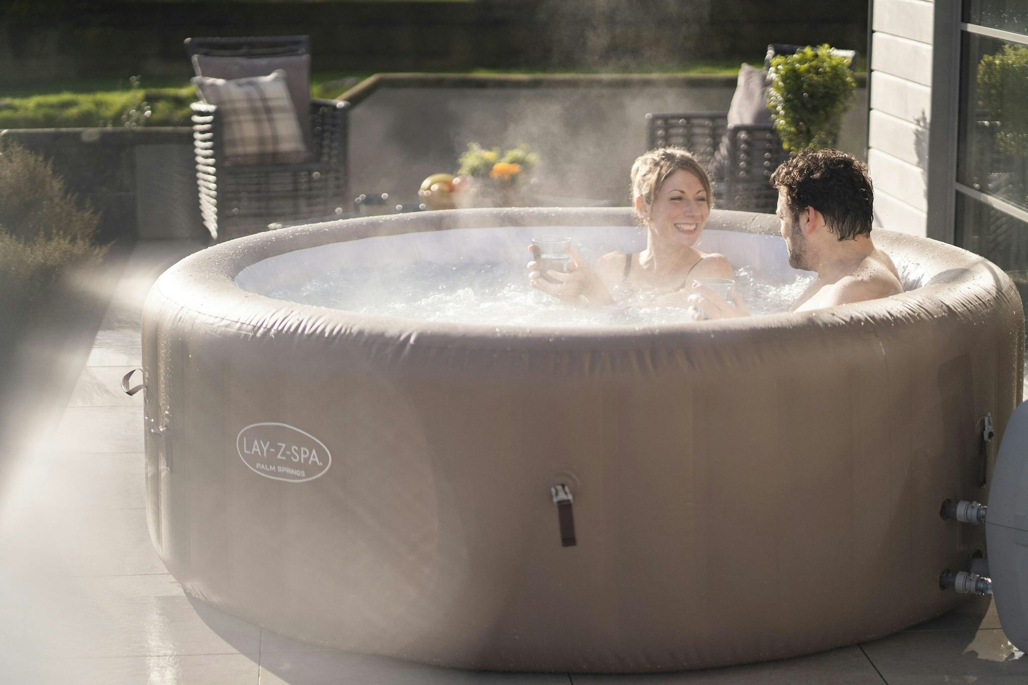 Spas Gonflables Spa gonflable rond Lay-Z-Spa Palm Springs Airjet™ 4 - 6 personnes Bestway 8