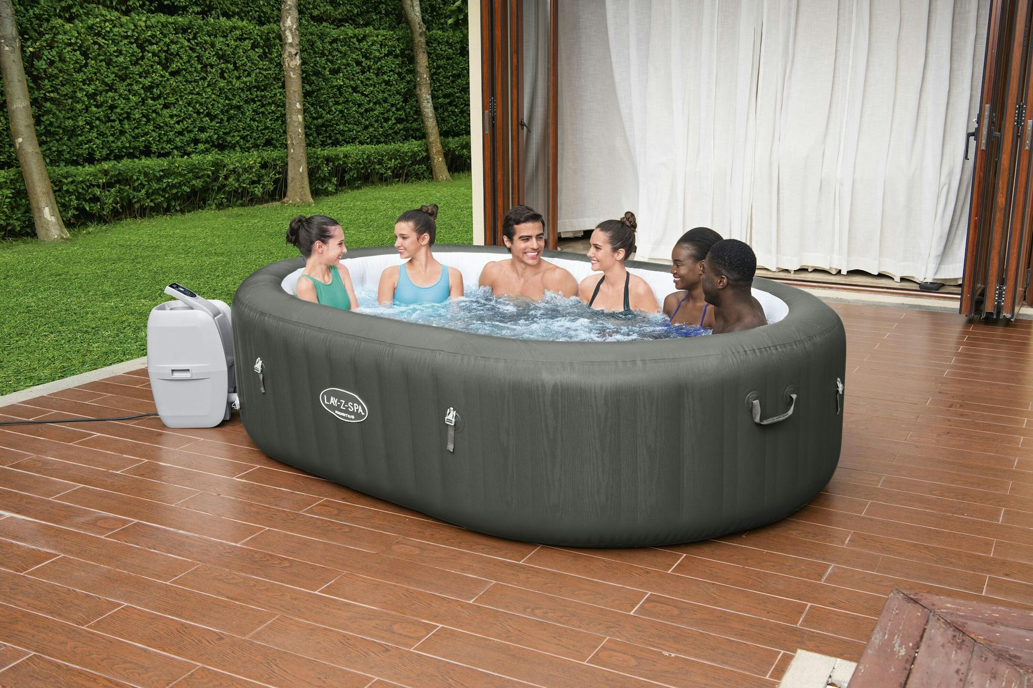 Spas Gonflables Spa gonflable ovale Lay-Z-Spa Mauritius Airjet™ 5 - 7 personnes Bestway 5