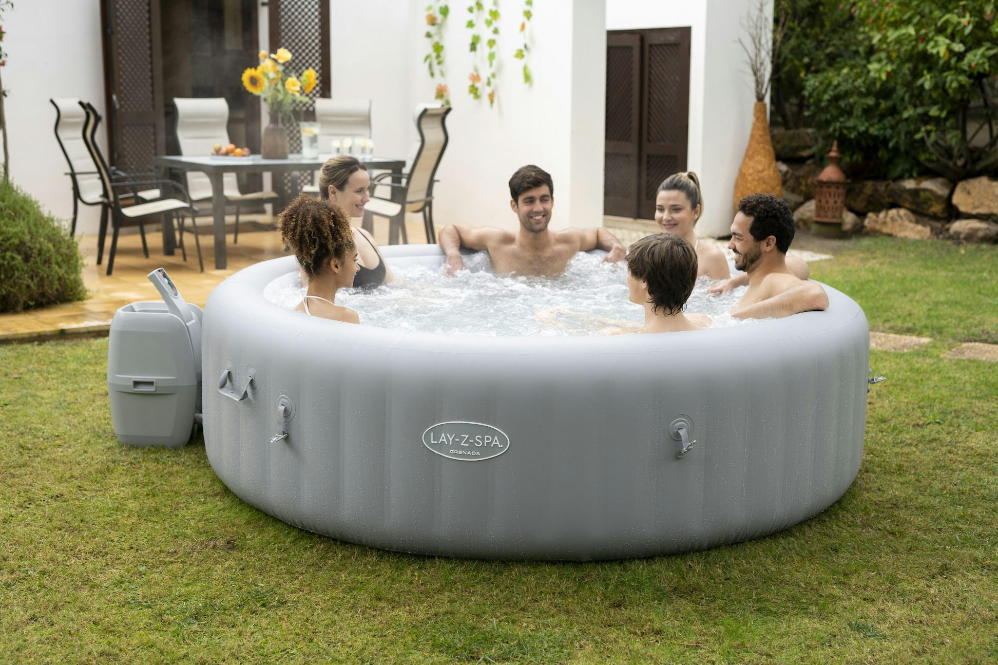 Spas Gonflables Spa gonflable rond Lay-Z-Spa Grenada Airjet™ 6 - 8 personnes Bestway 18